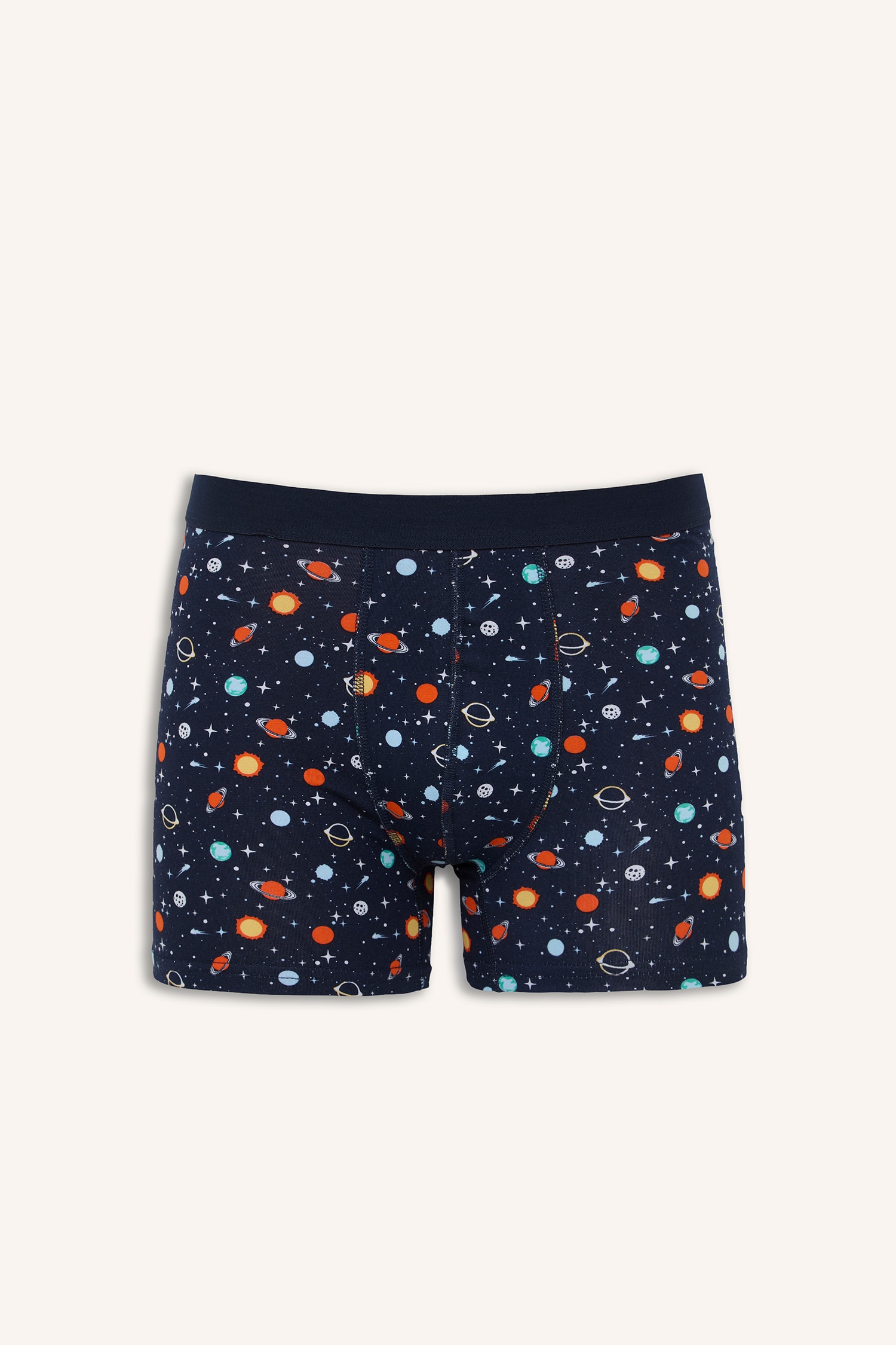 DeFacto Regular Fıt Desenli 3'lü Boxer görsel 2