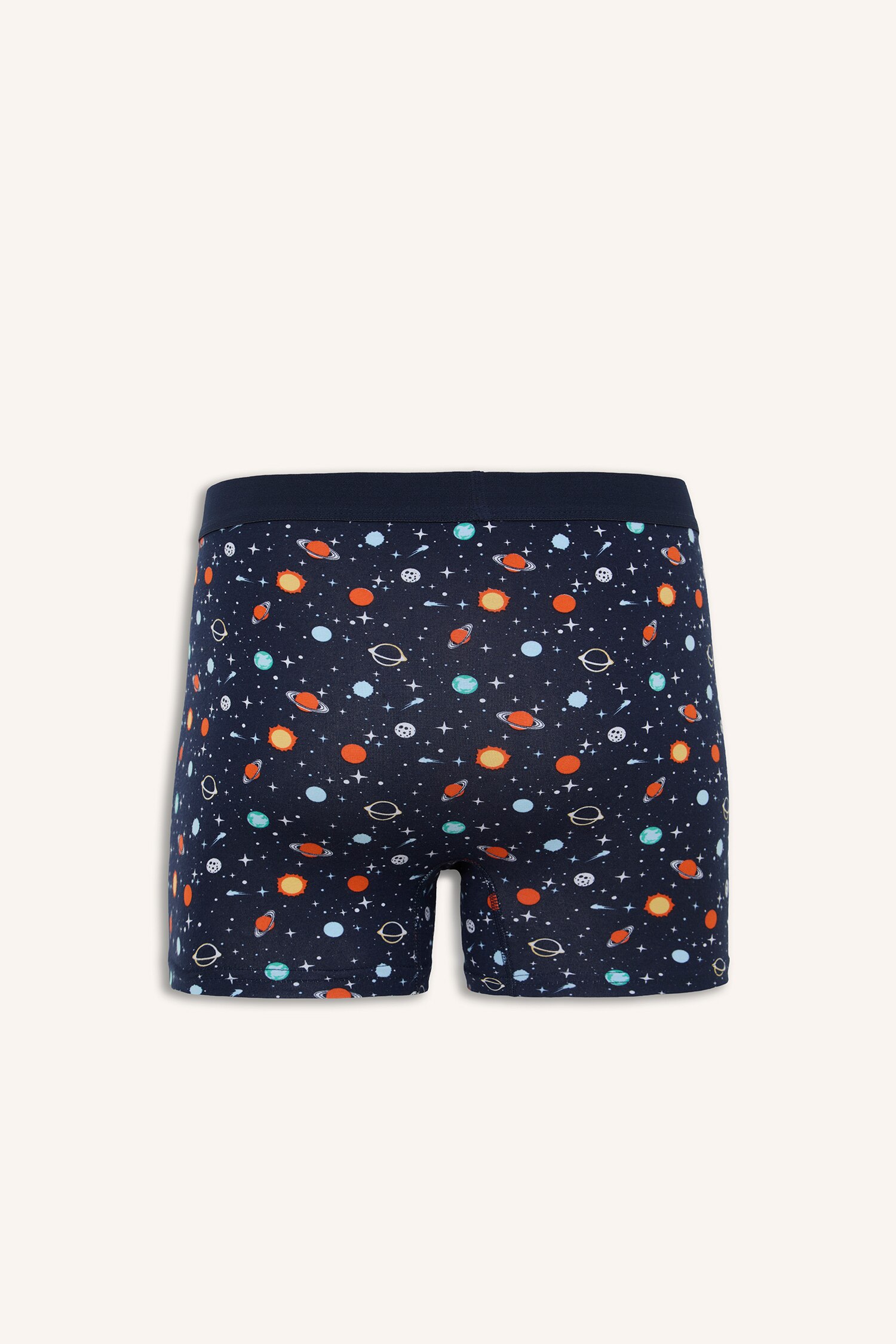 DeFacto Regular Fıt Desenli 3'lü Boxer görsel 3