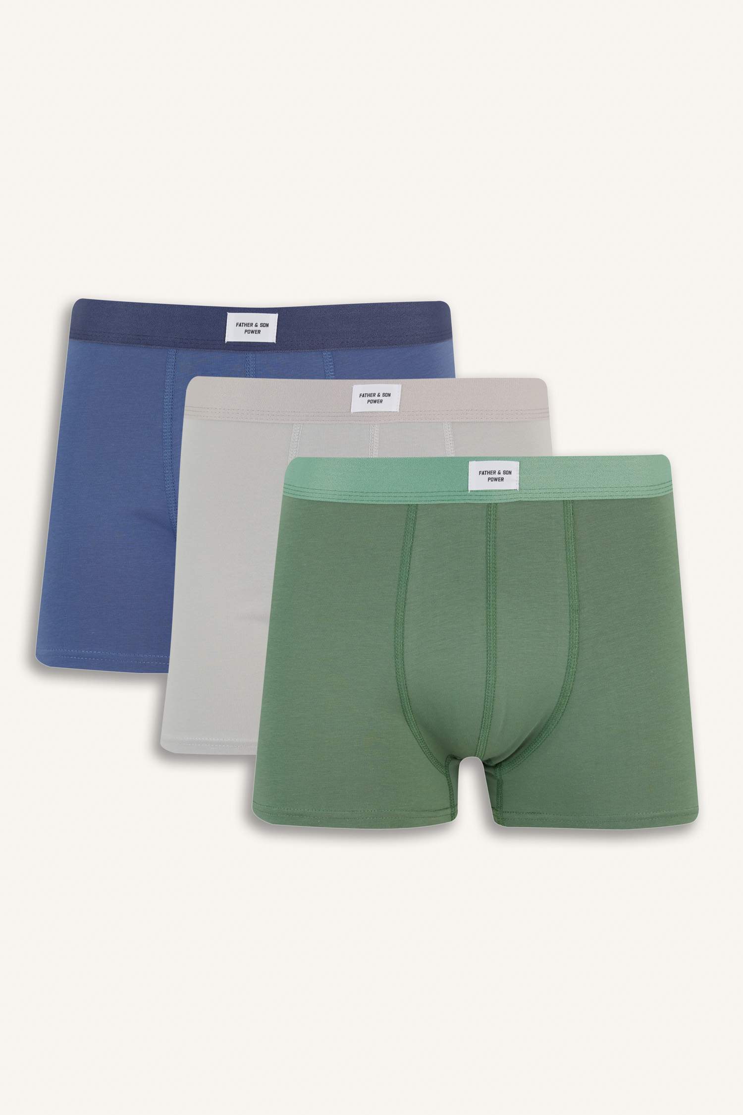 Regular Fit 3'lü Boxer