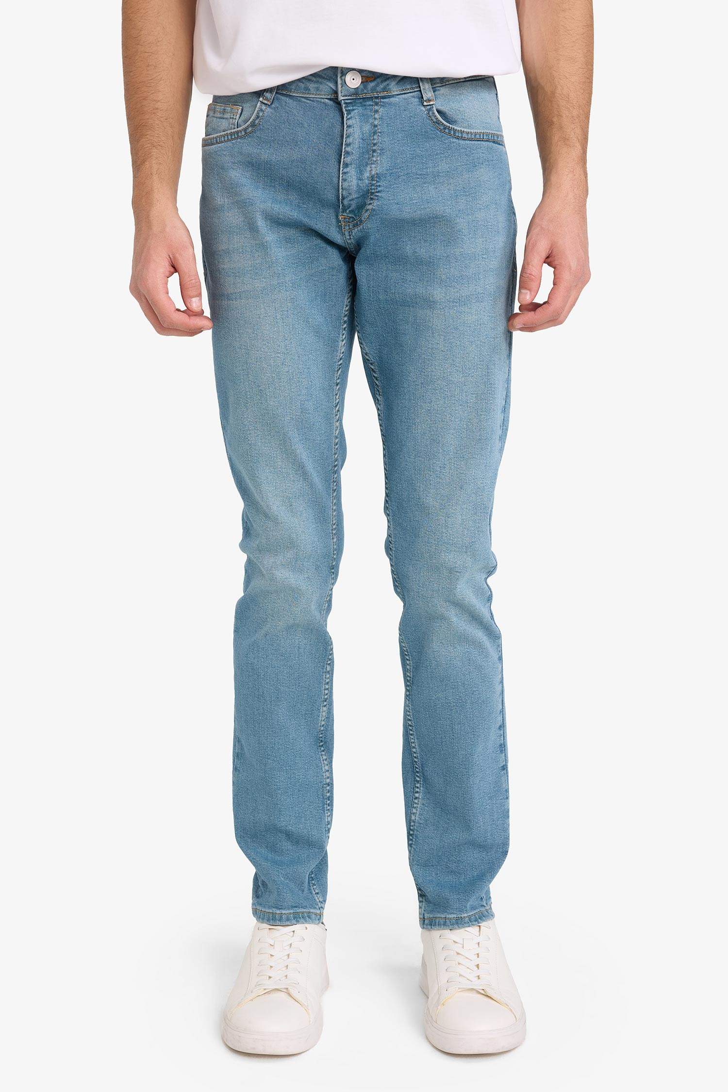 Pedro Slim Fit Dar Kalıp Normal Bel Dar Paça Jean Pantolon