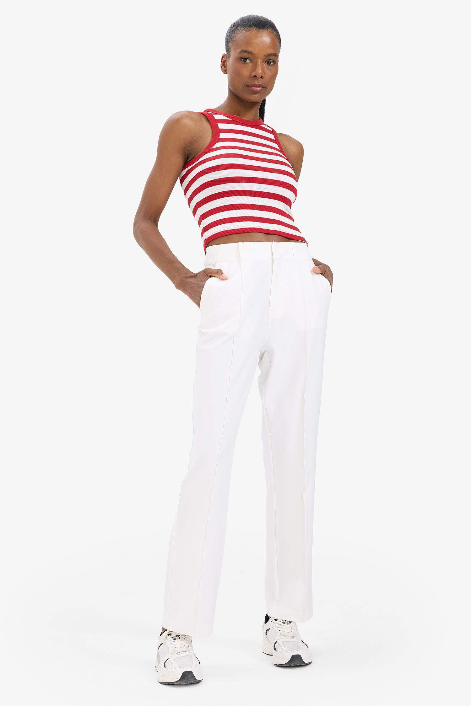 DeFactoFit Standard Fit Woven Trousers