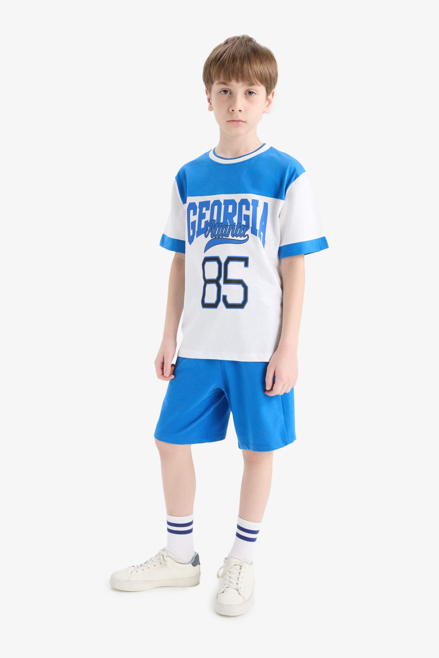 Boy Printed T-Shirt Shorts 2 Piece Set
