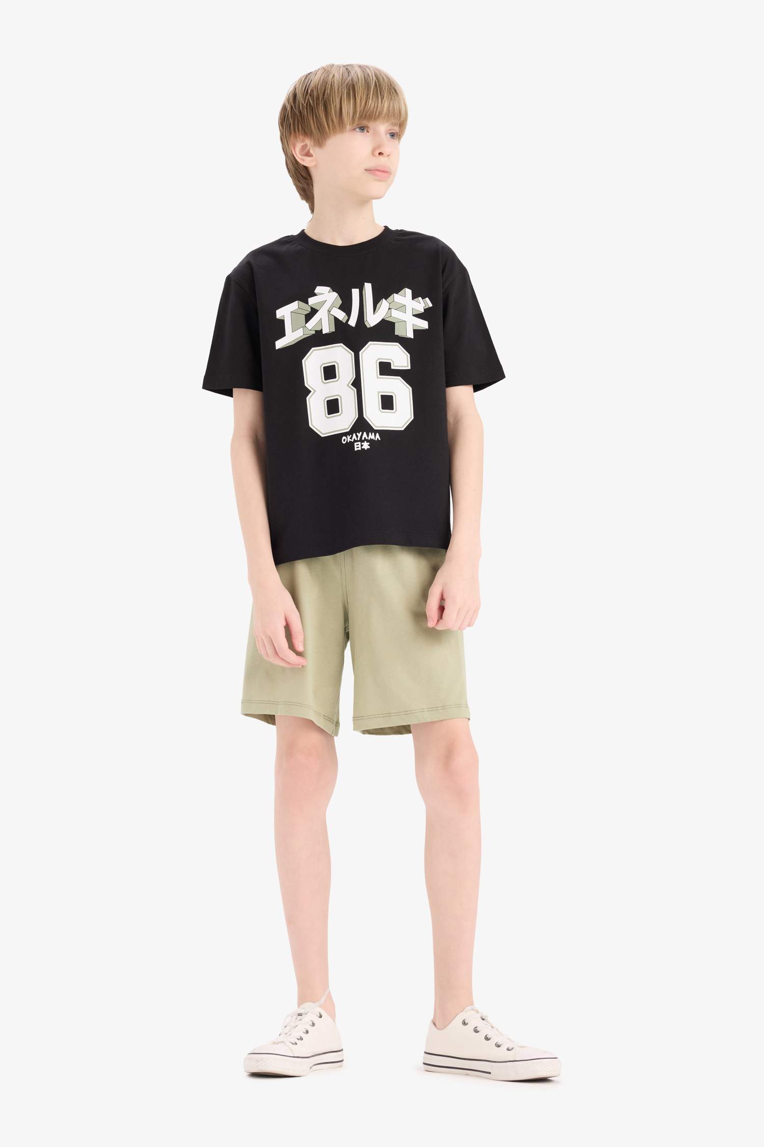 Ensemble de t-shirt imprimé et short pour garçon