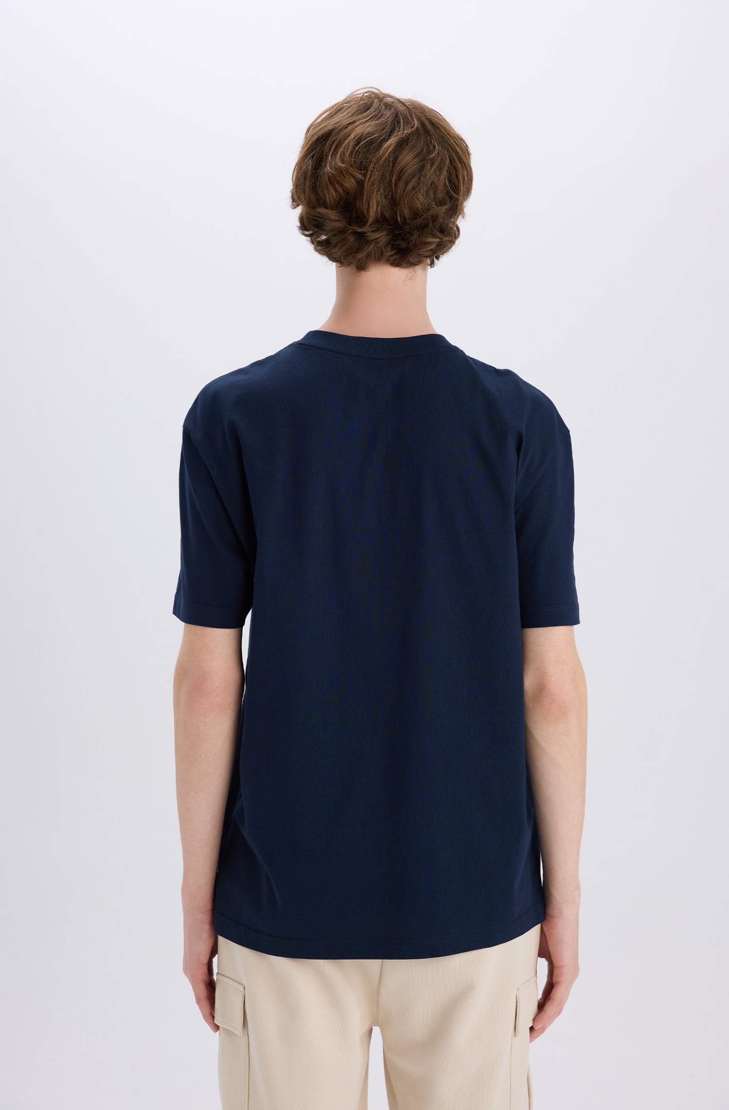 Футболка с короткими рукавами и круглым вырезом с принтом