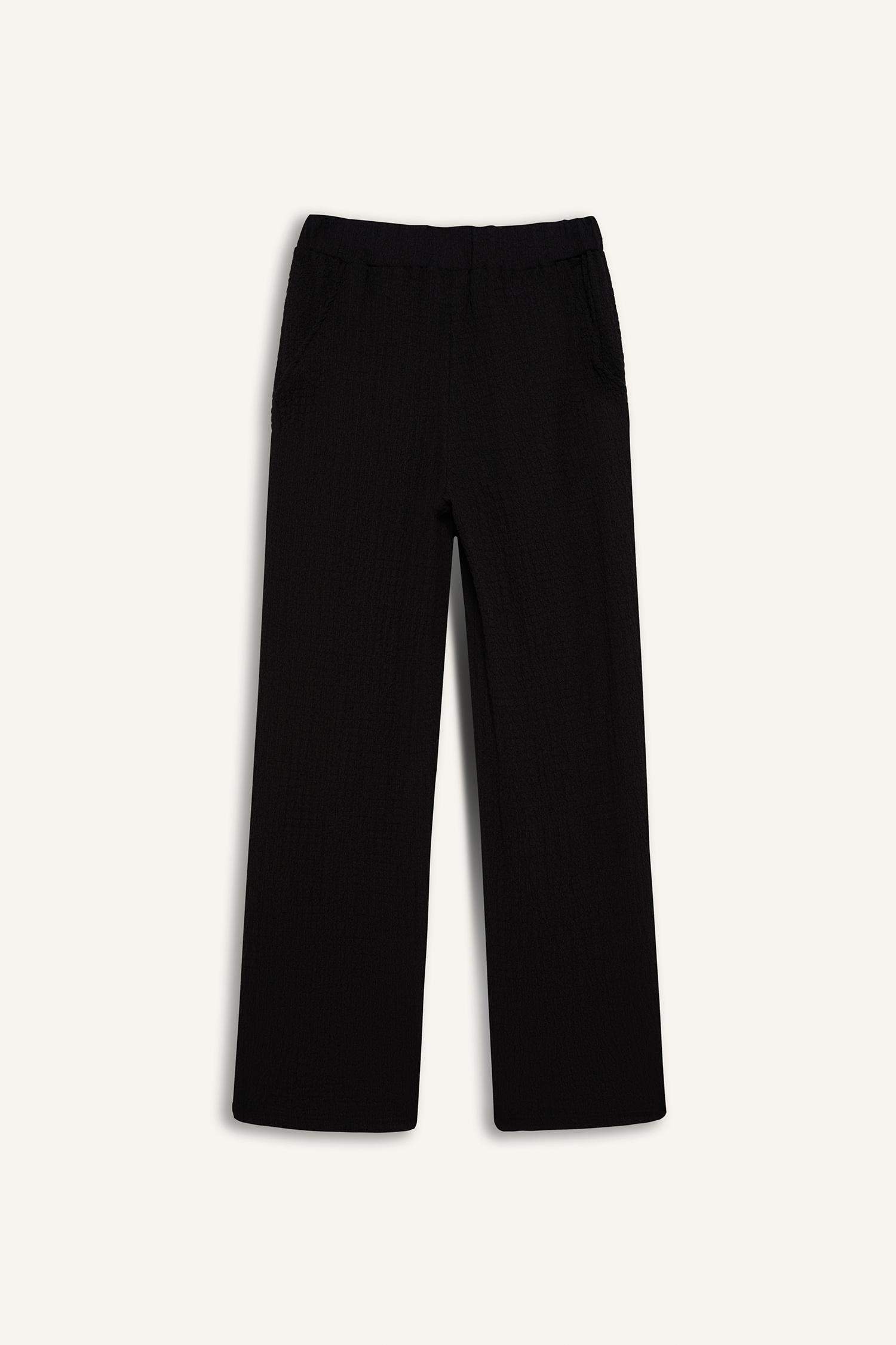 بنطرون منسوج قصة مريحة