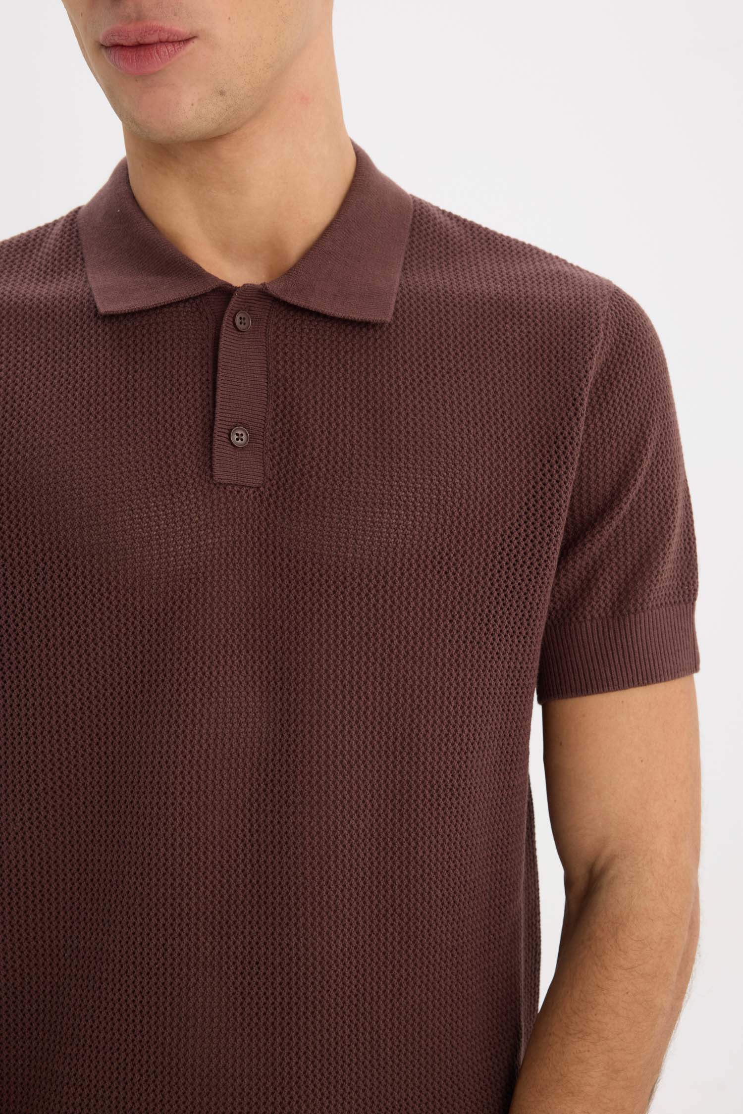 Стандартная посадка рубашка-поло с короткими рукавами