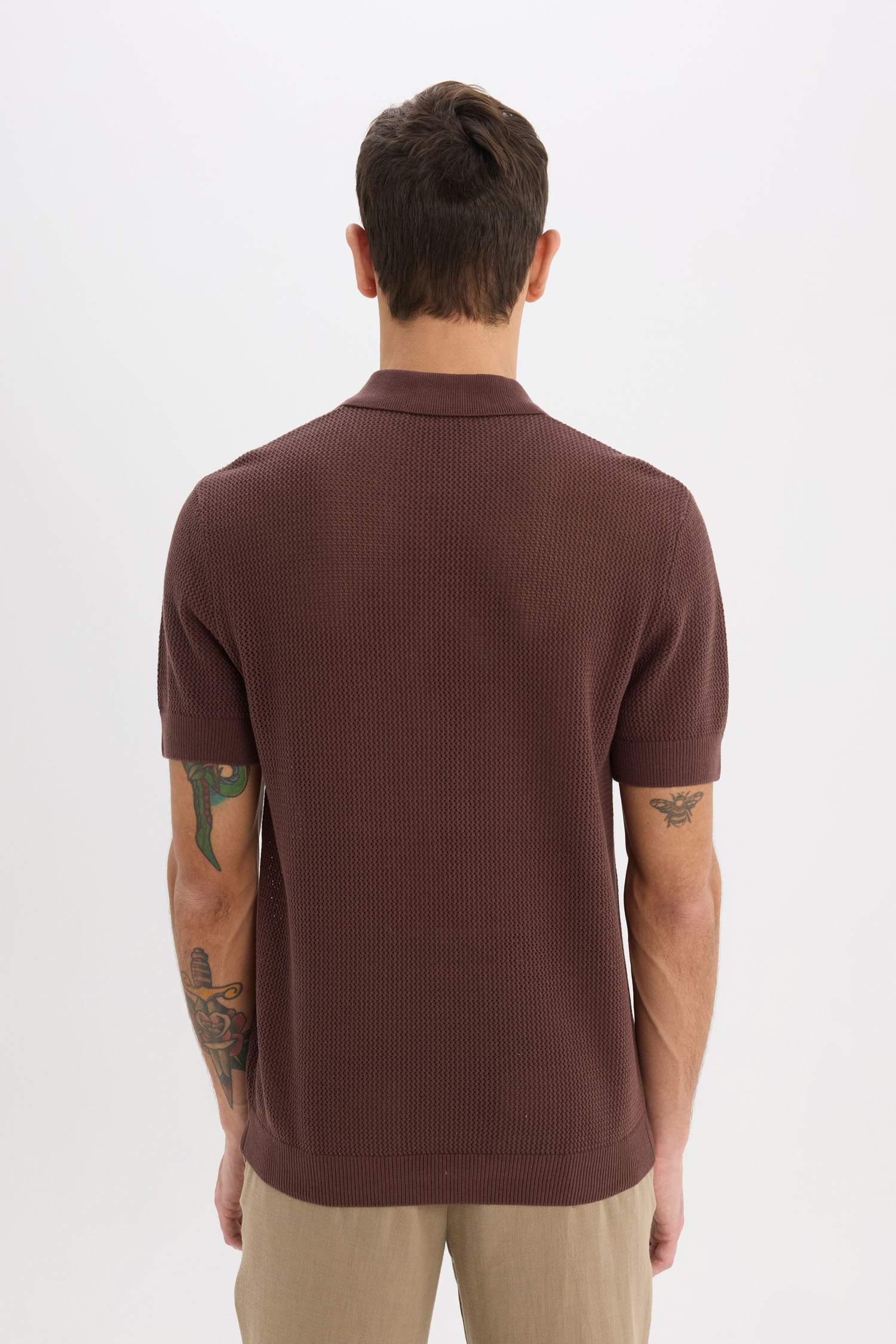 Стандартная посадка рубашка-поло с короткими рукавами