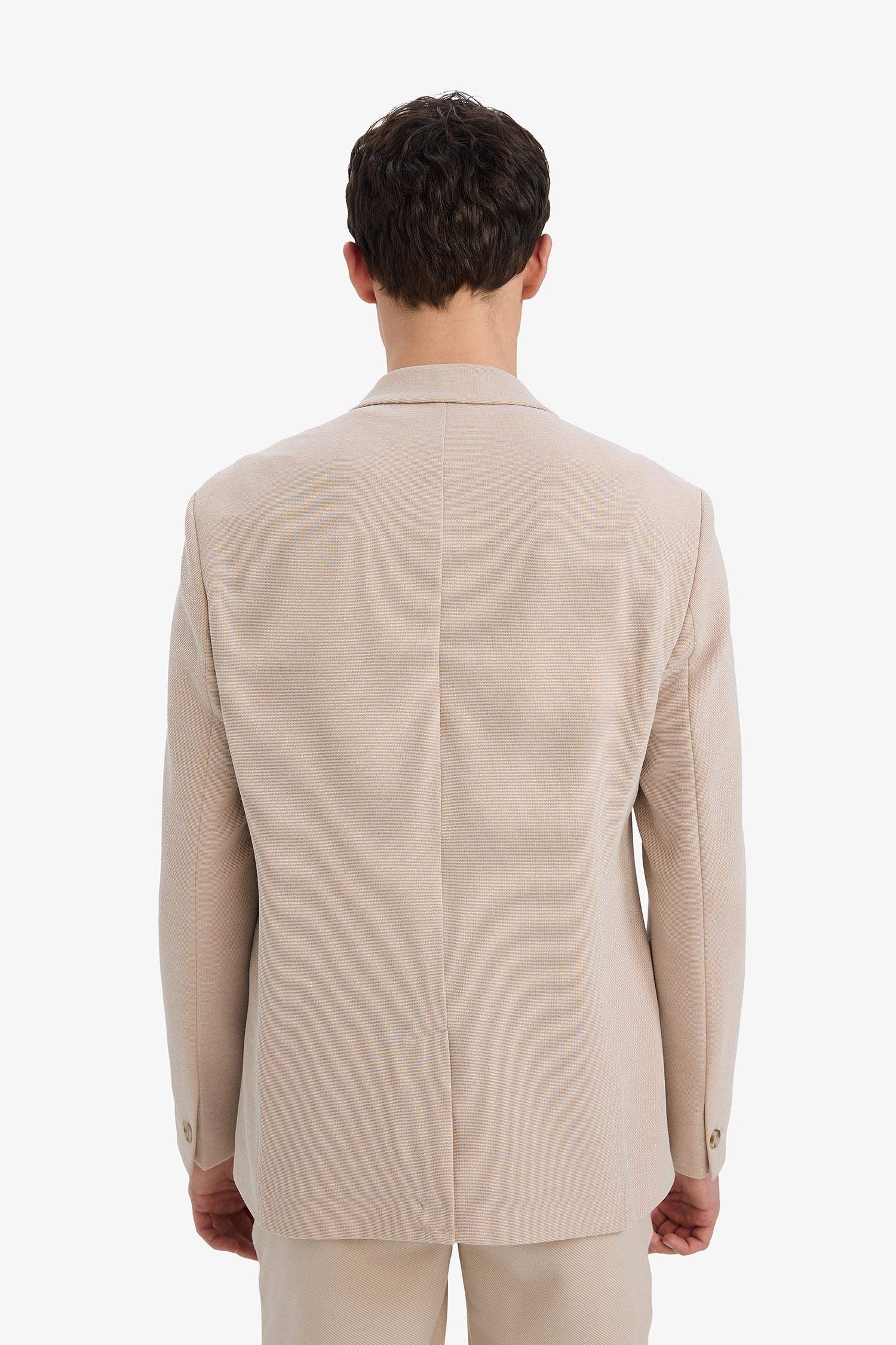 Slim Fit Dar Kesim Yarım Astar Blazer Ceket