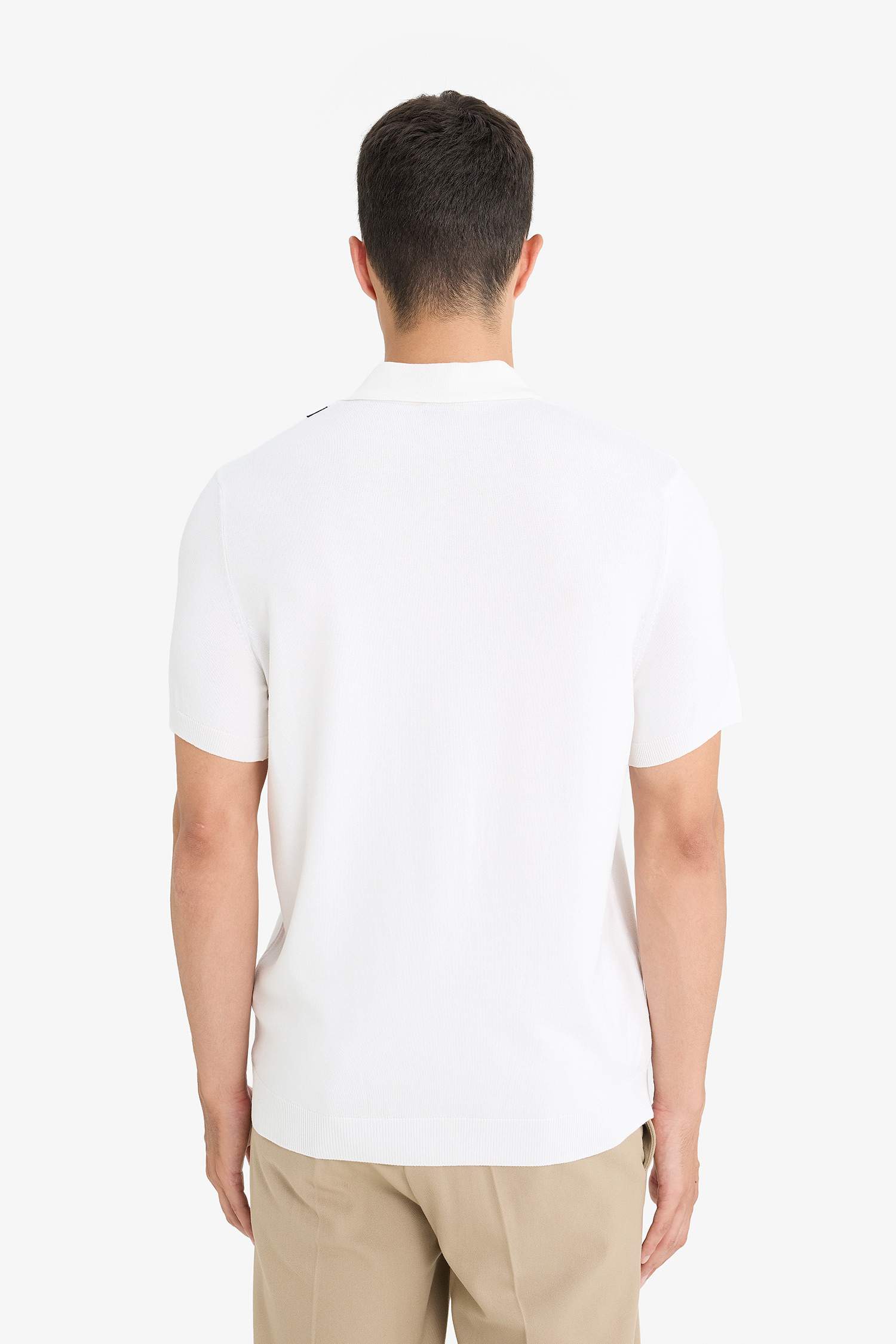 Standard Fit Knit Polo T-Shirt