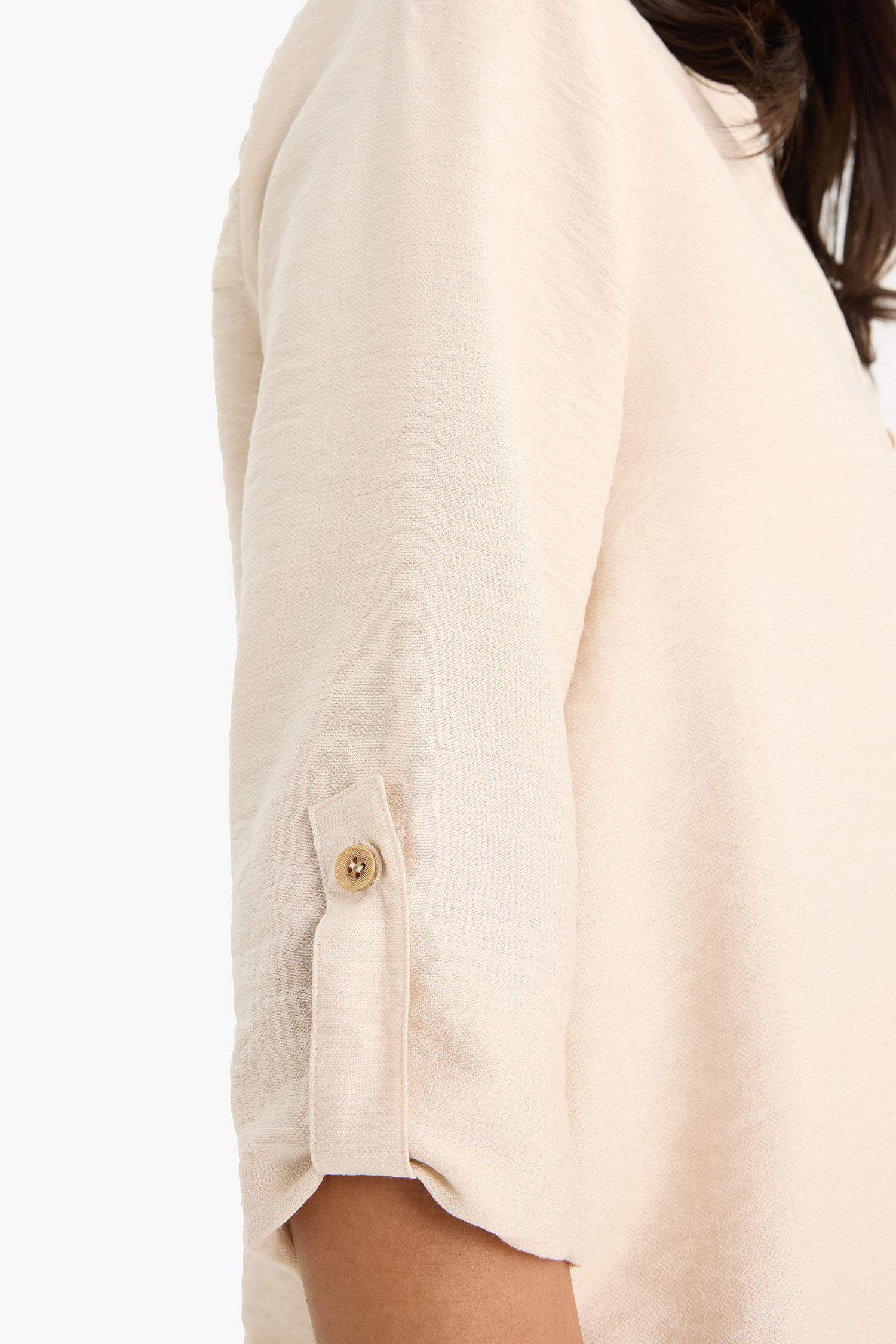 Regular Fit Shirt Collar Long Sleeve Shirt