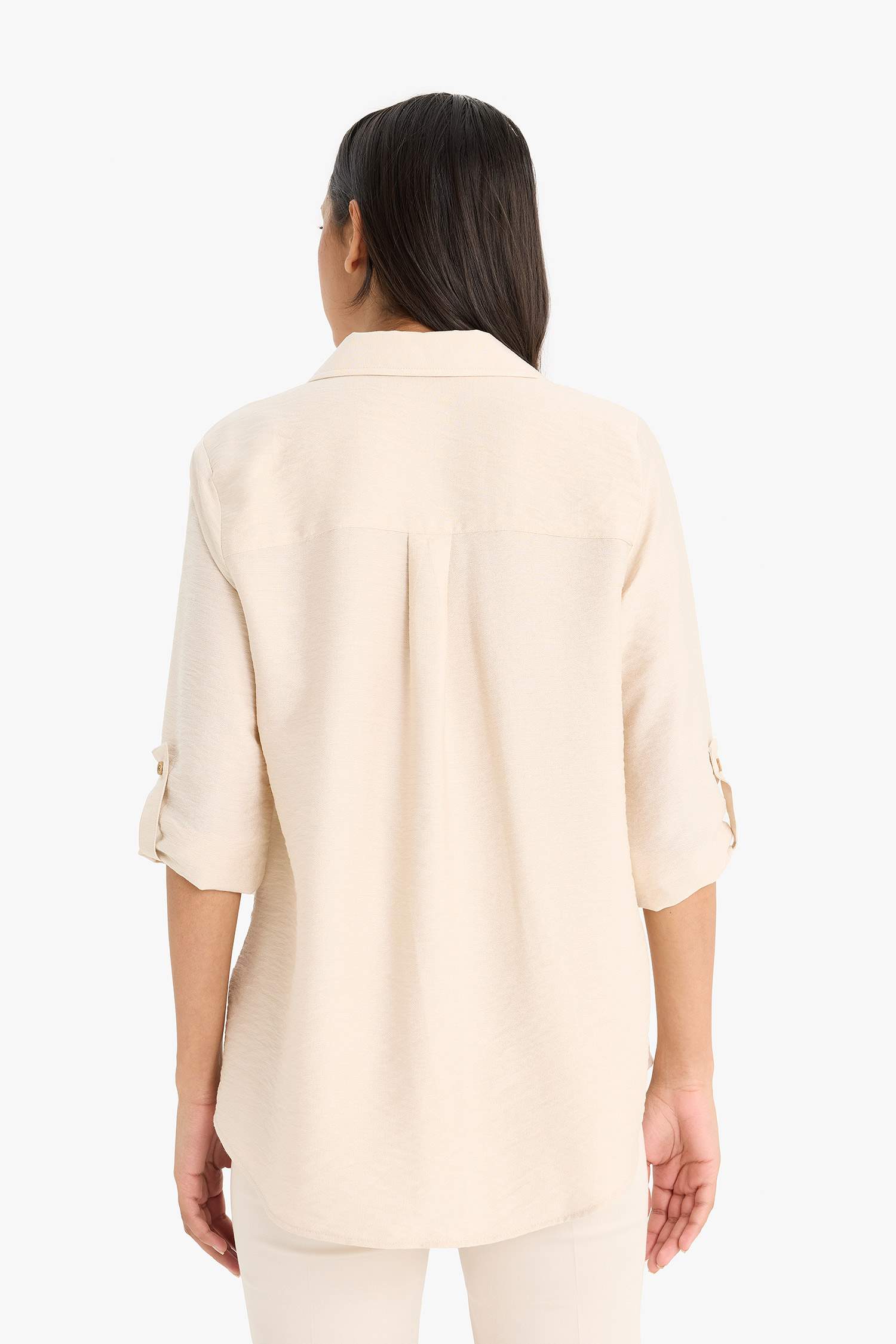 Regular Fit Shirt Collar Long Sleeve Shirt