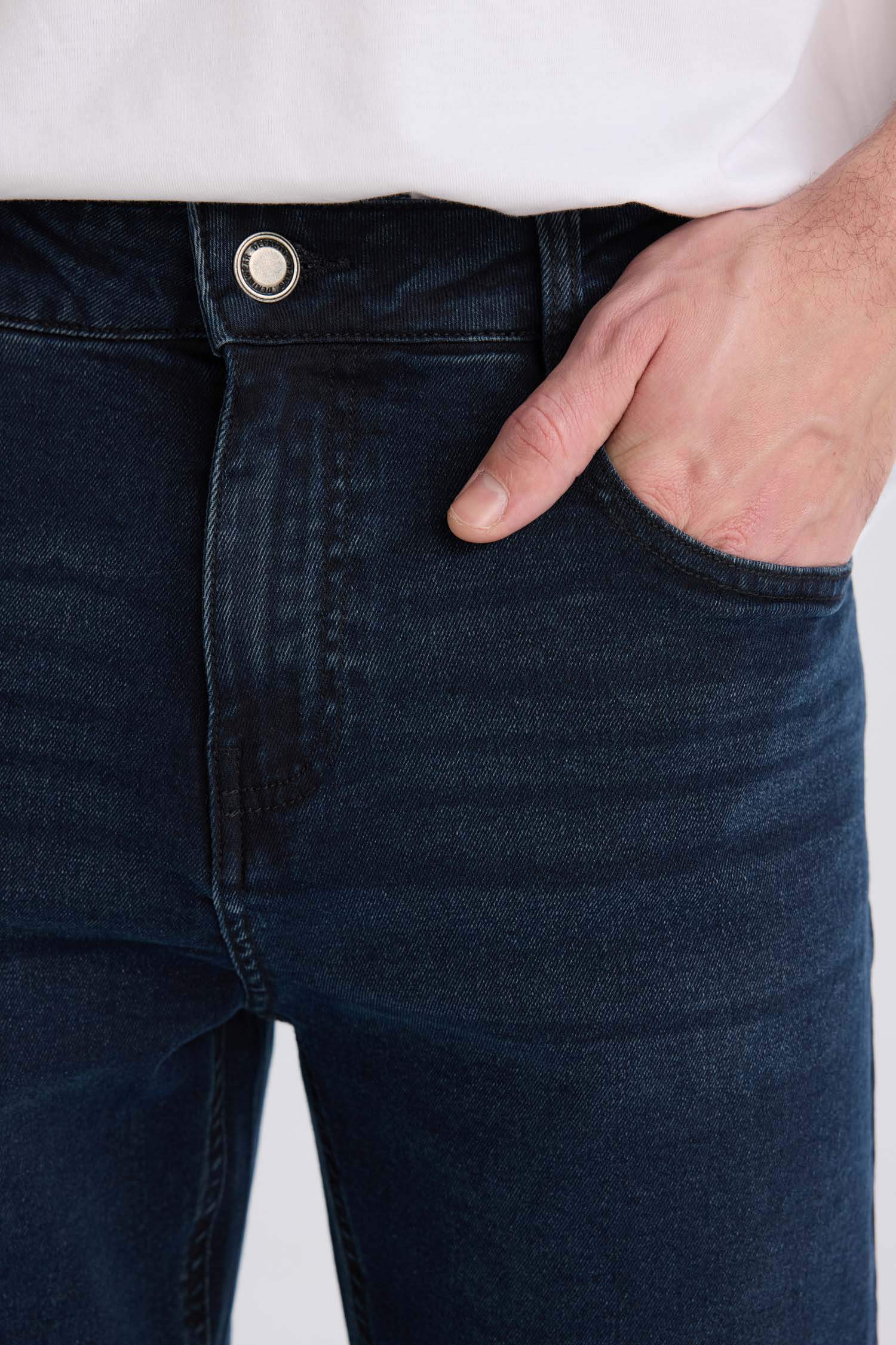 серджио - қалыпты пішім деним тұрақты етек Шалбар