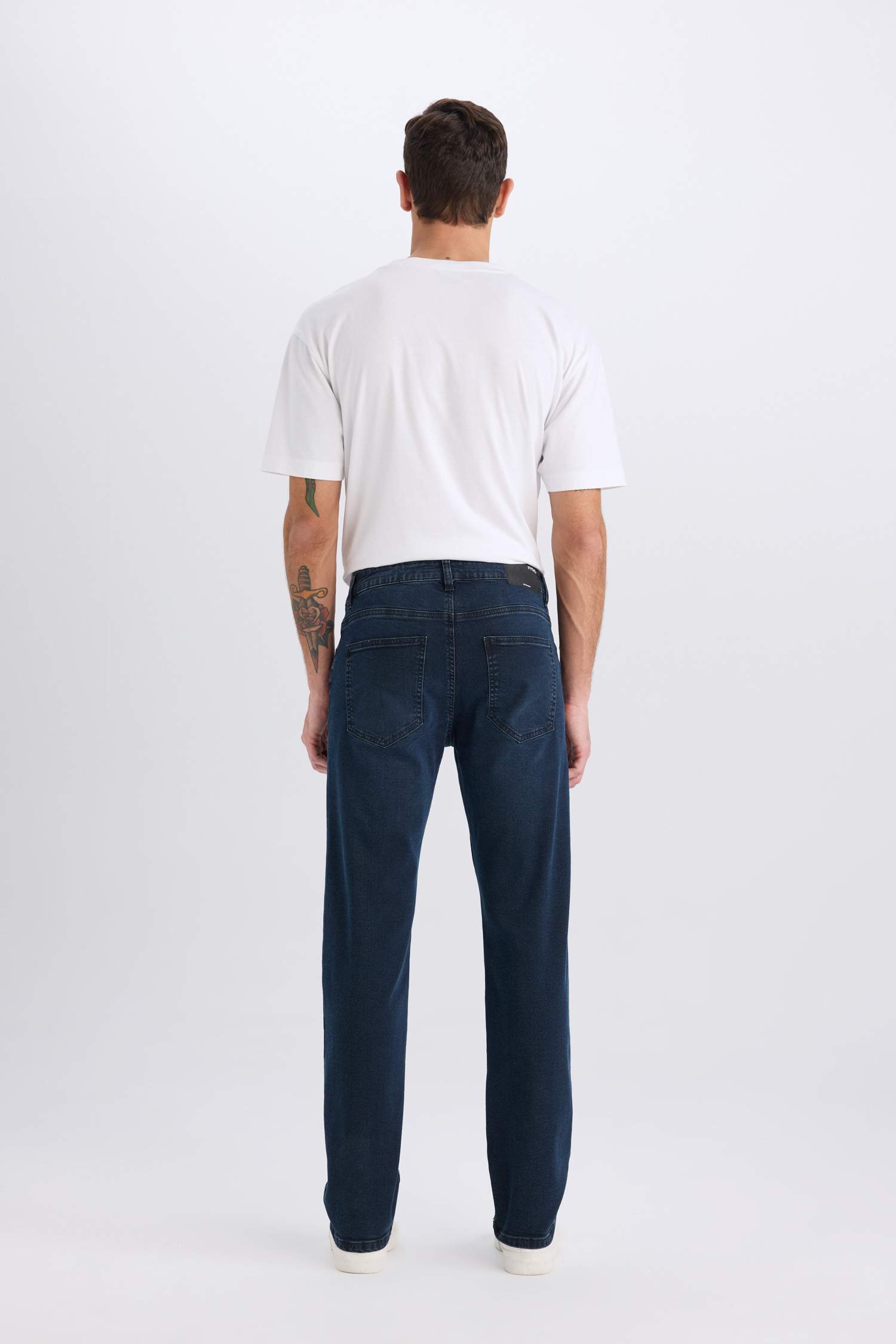 серджио - қалыпты пішім деним тұрақты етек Шалбар