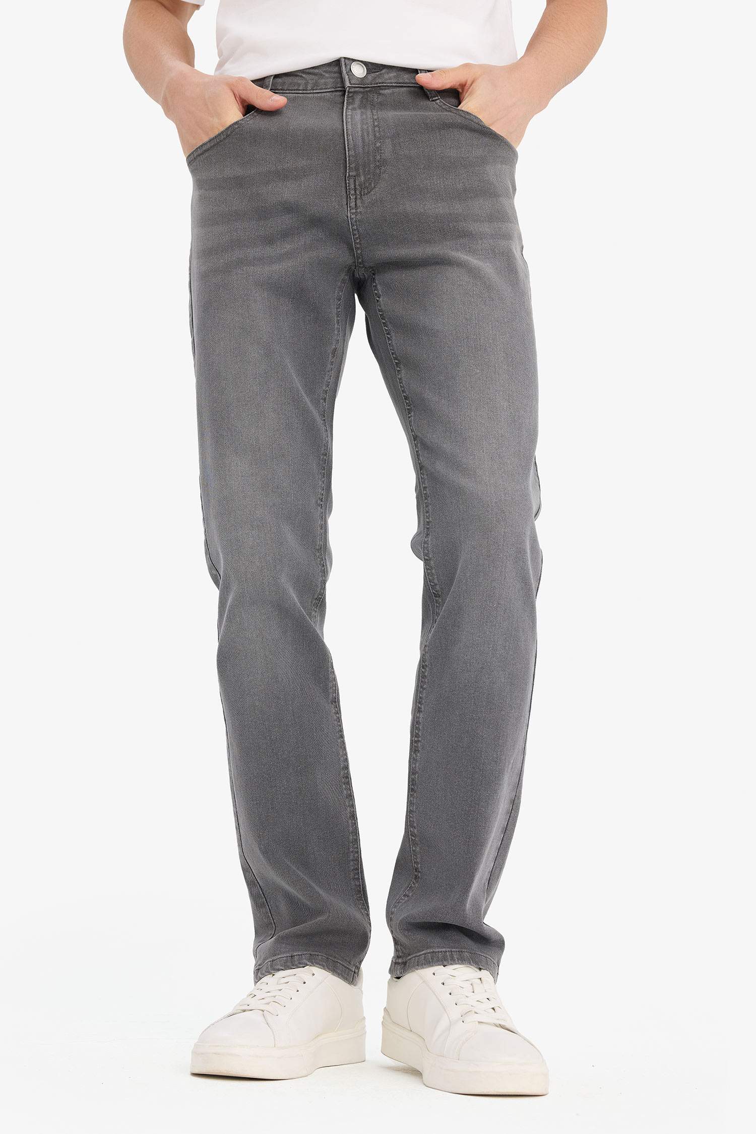 Джинсы Sergio с прямым кроем и нормальной талией, прямые брючины