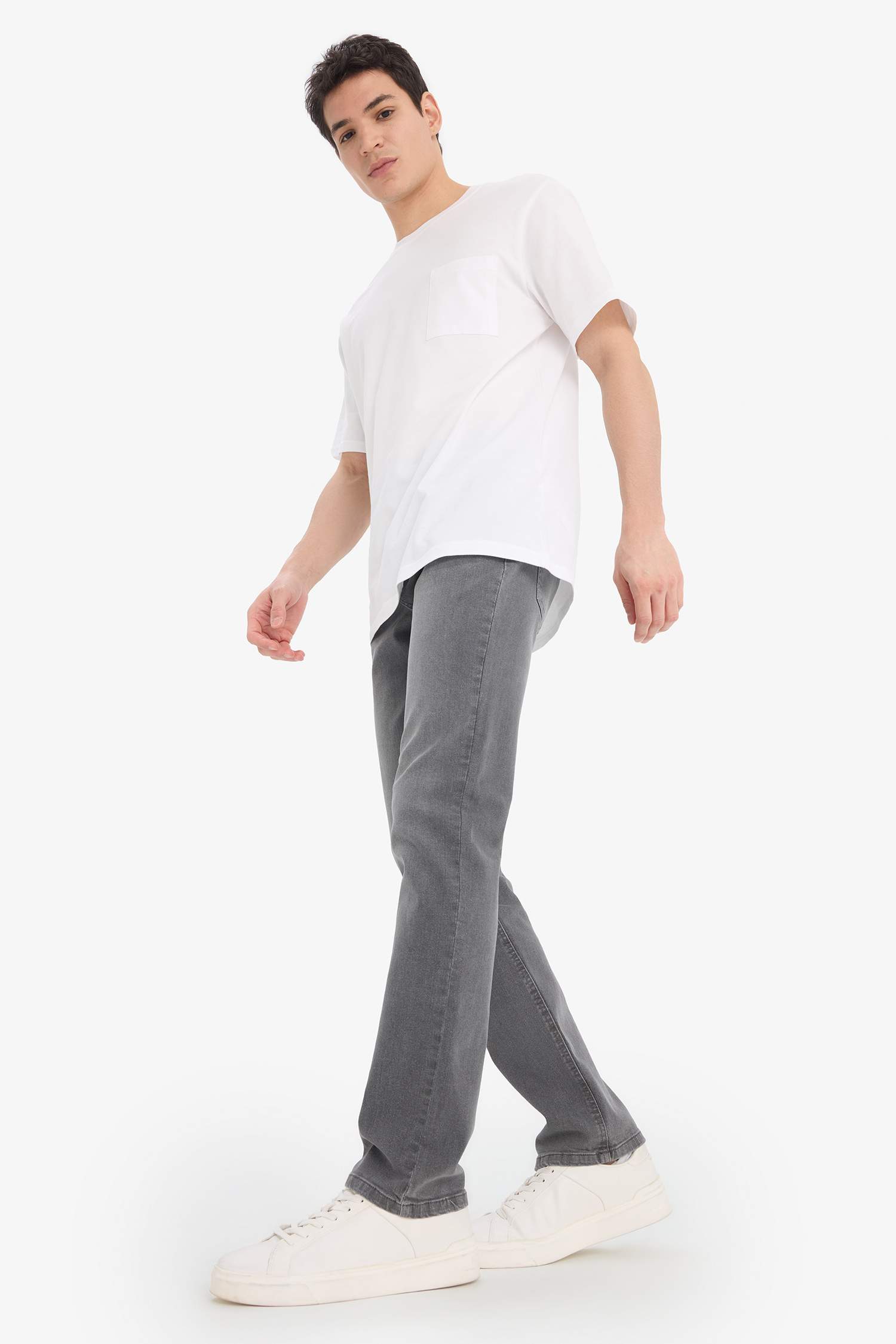 Джинсы Sergio с прямым кроем и нормальной талией, прямые брючины