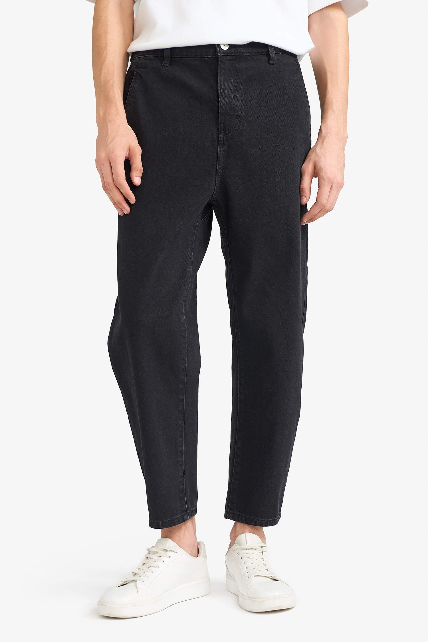 سروال جينز واسع قصة فضفاضة