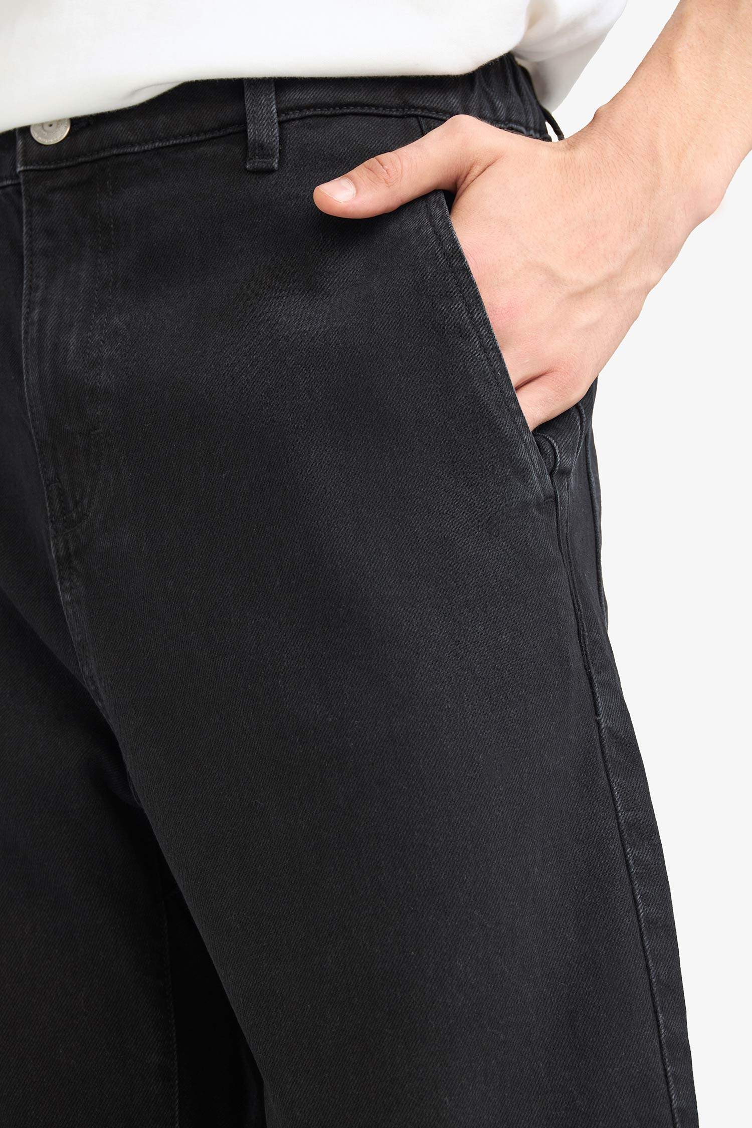 سروال جينز واسع قصة فضفاضة