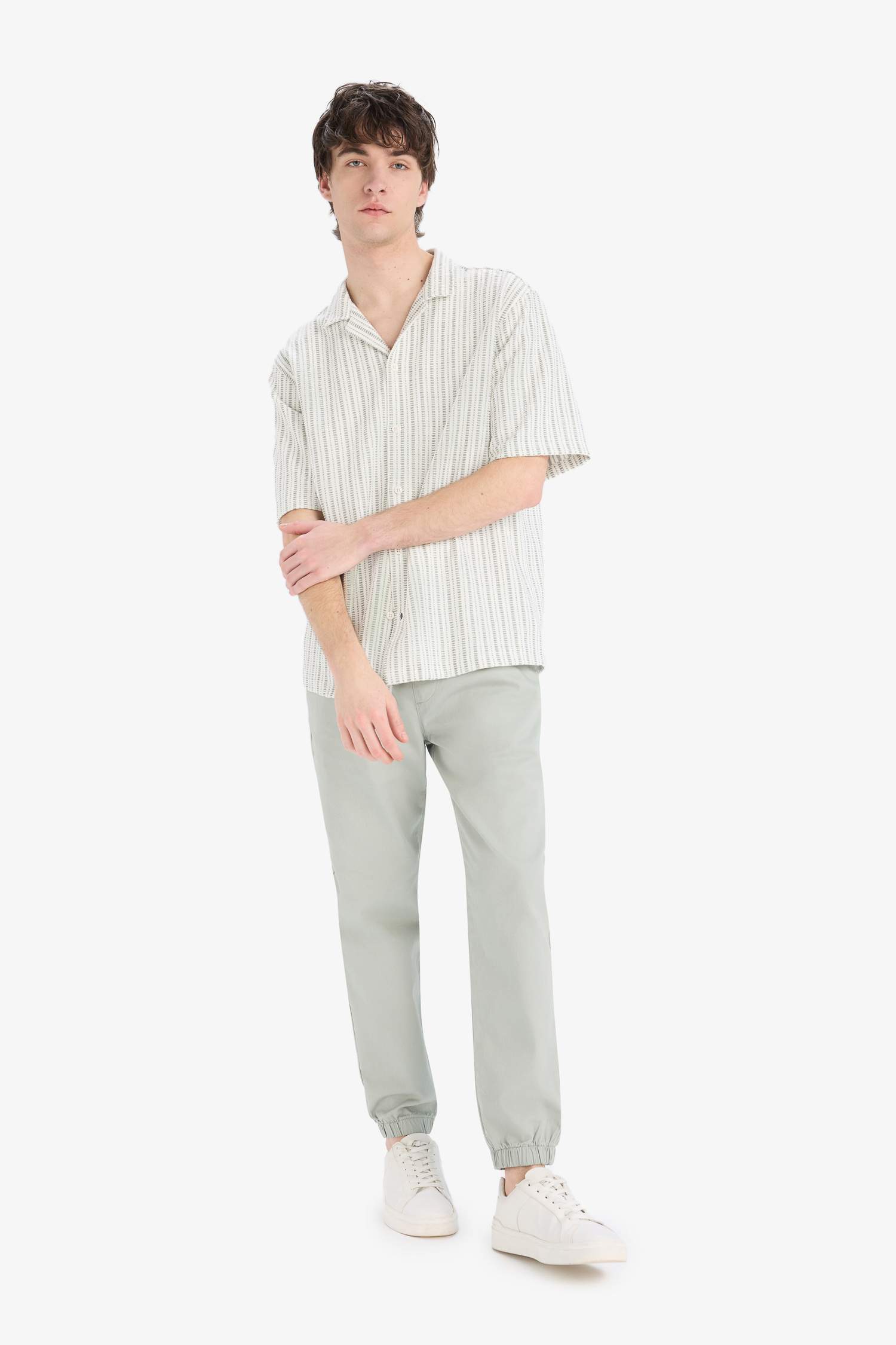 Cotton Relaxed Slouchy Fit Straight Leg Jeans