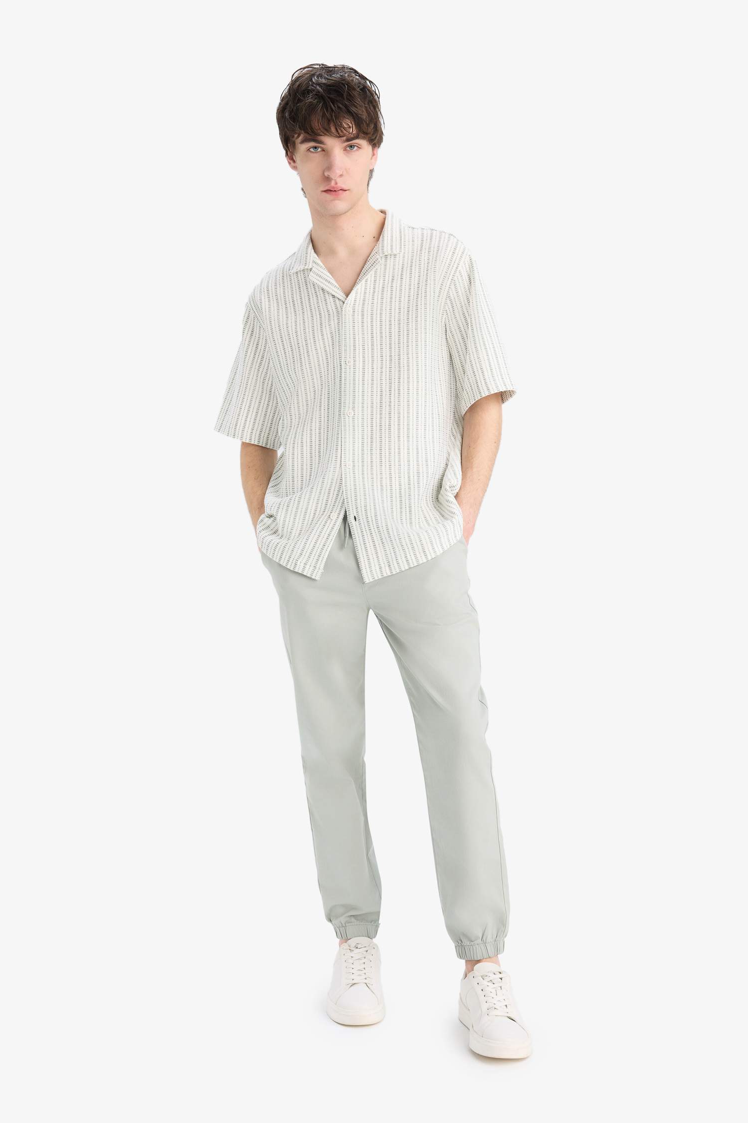 Cotton Relaxed Slouchy Fit Straight Leg Jeans