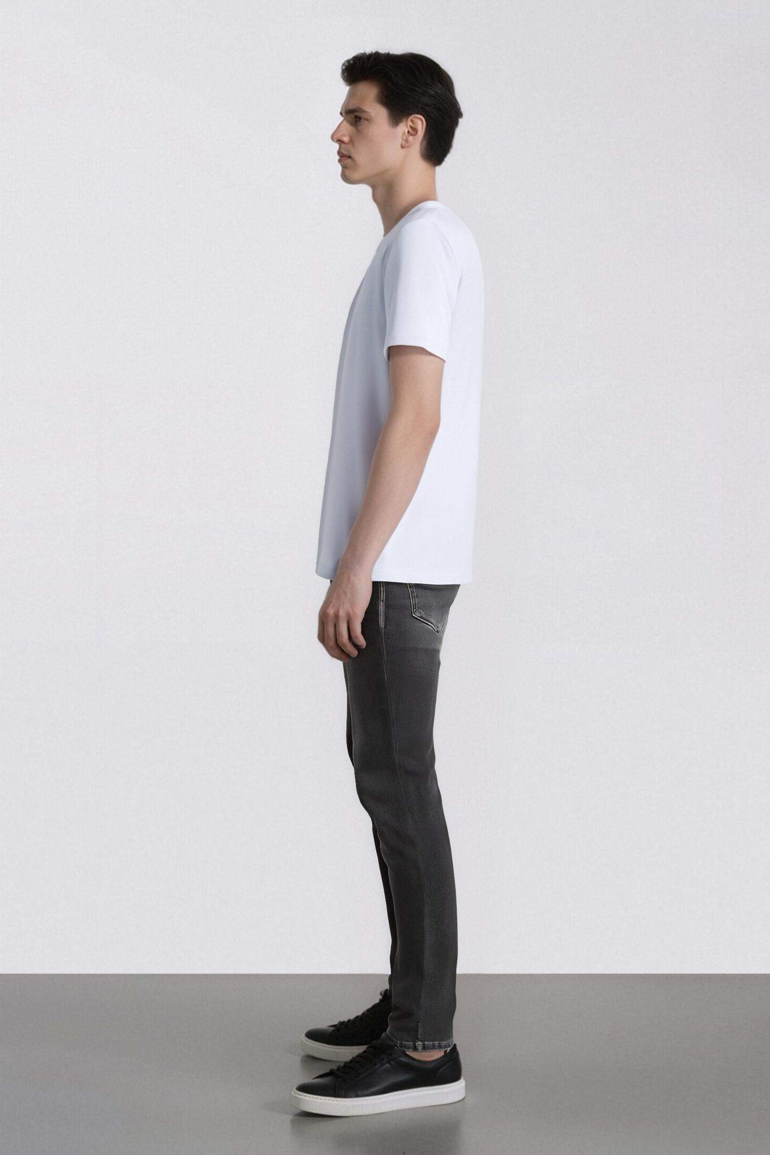 بنطلون جينز كارلو سكيني فيت برجل ضيق وخصر عادي