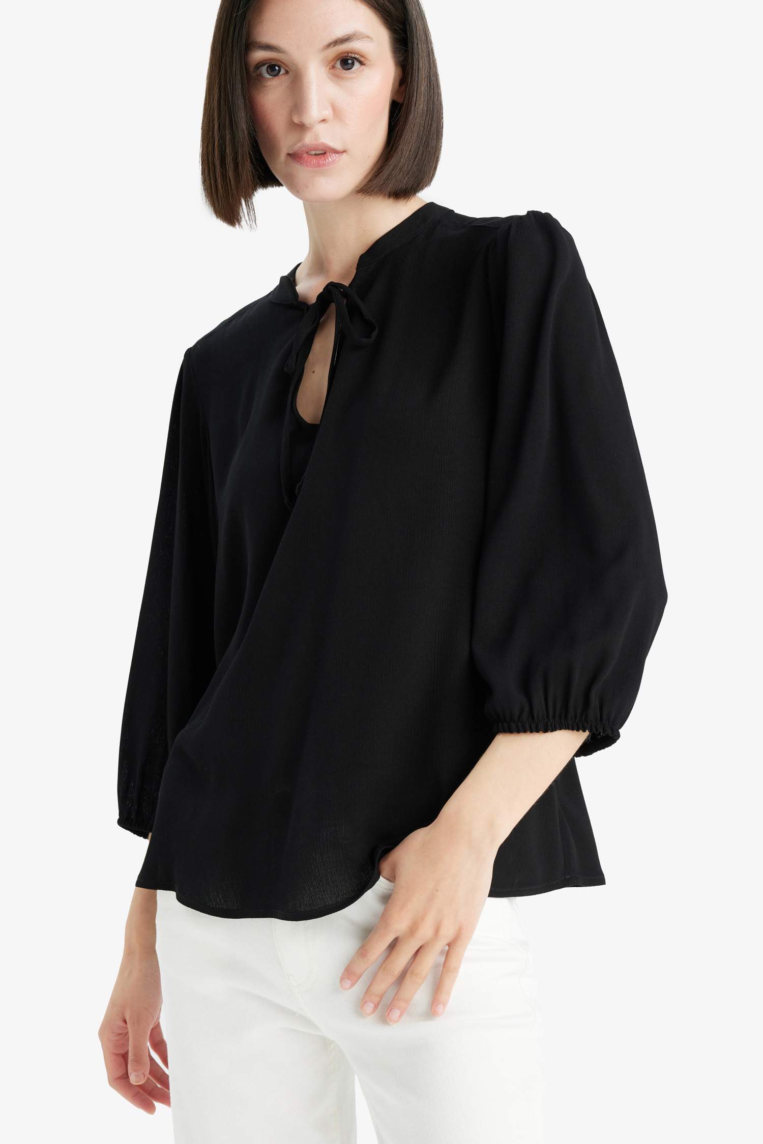 Regular Fit Long Sleeve Blouse