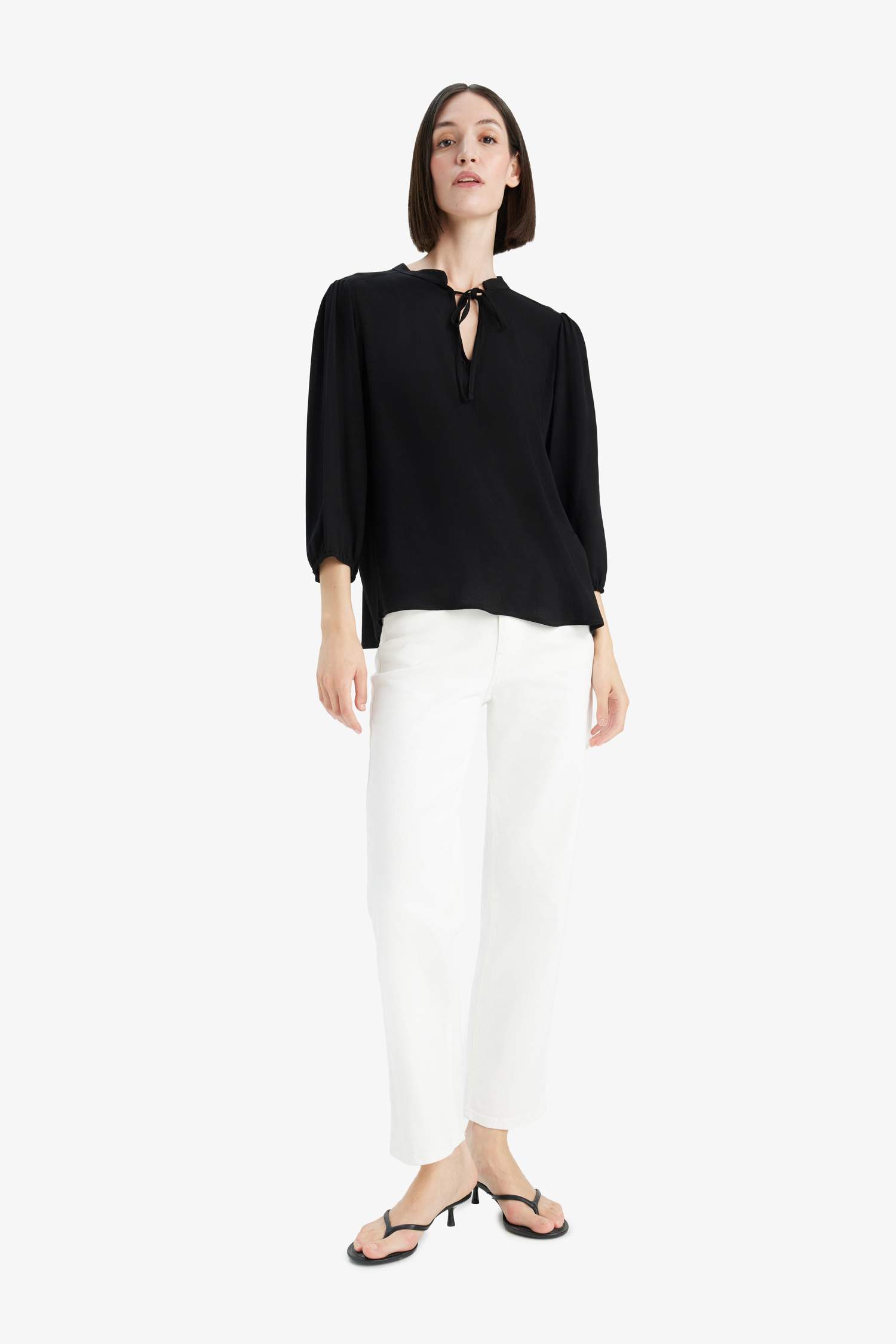 Regular Fit Long Sleeve Blouse