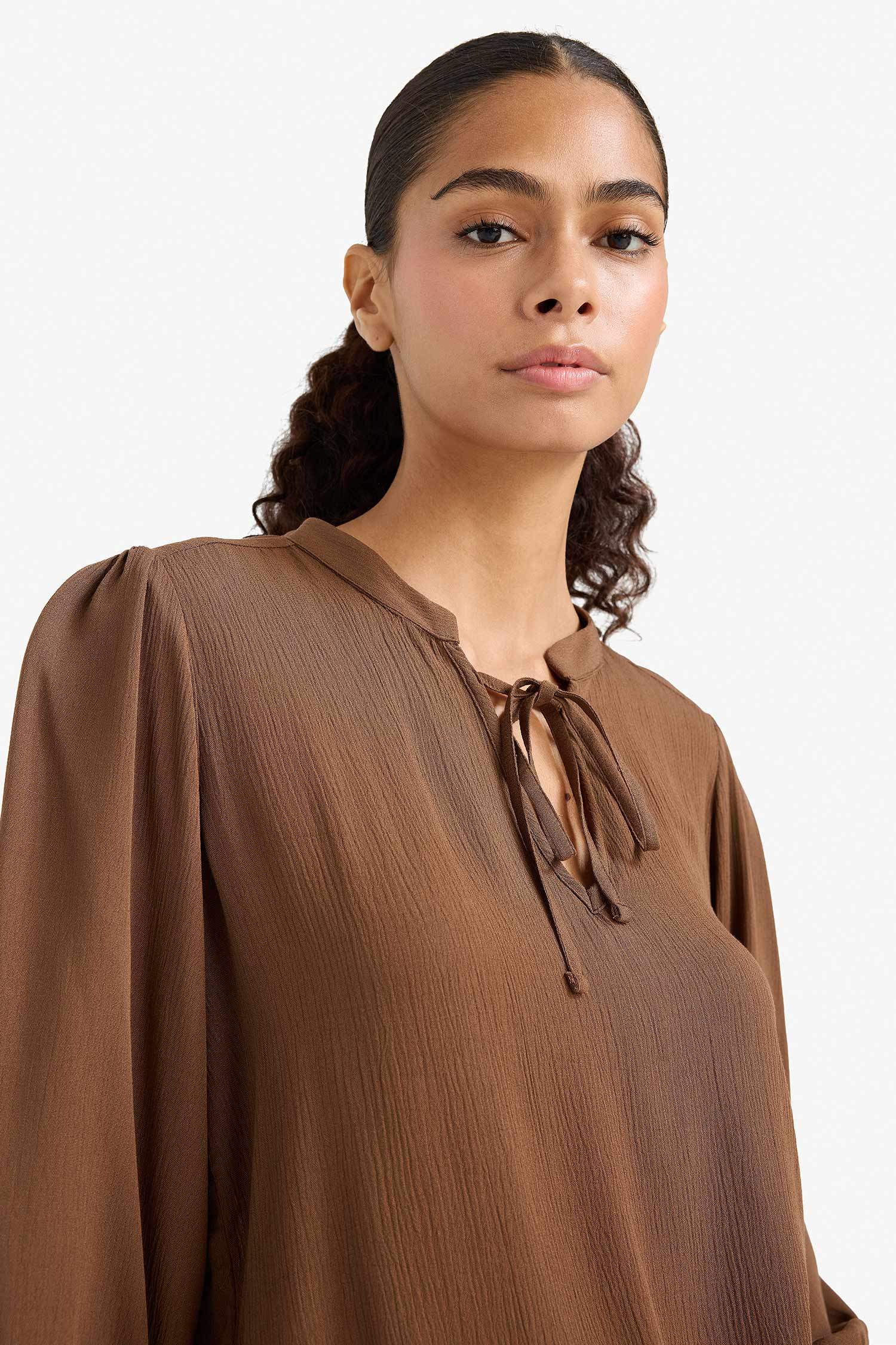 Regular Fit Long Sleeve Blouse