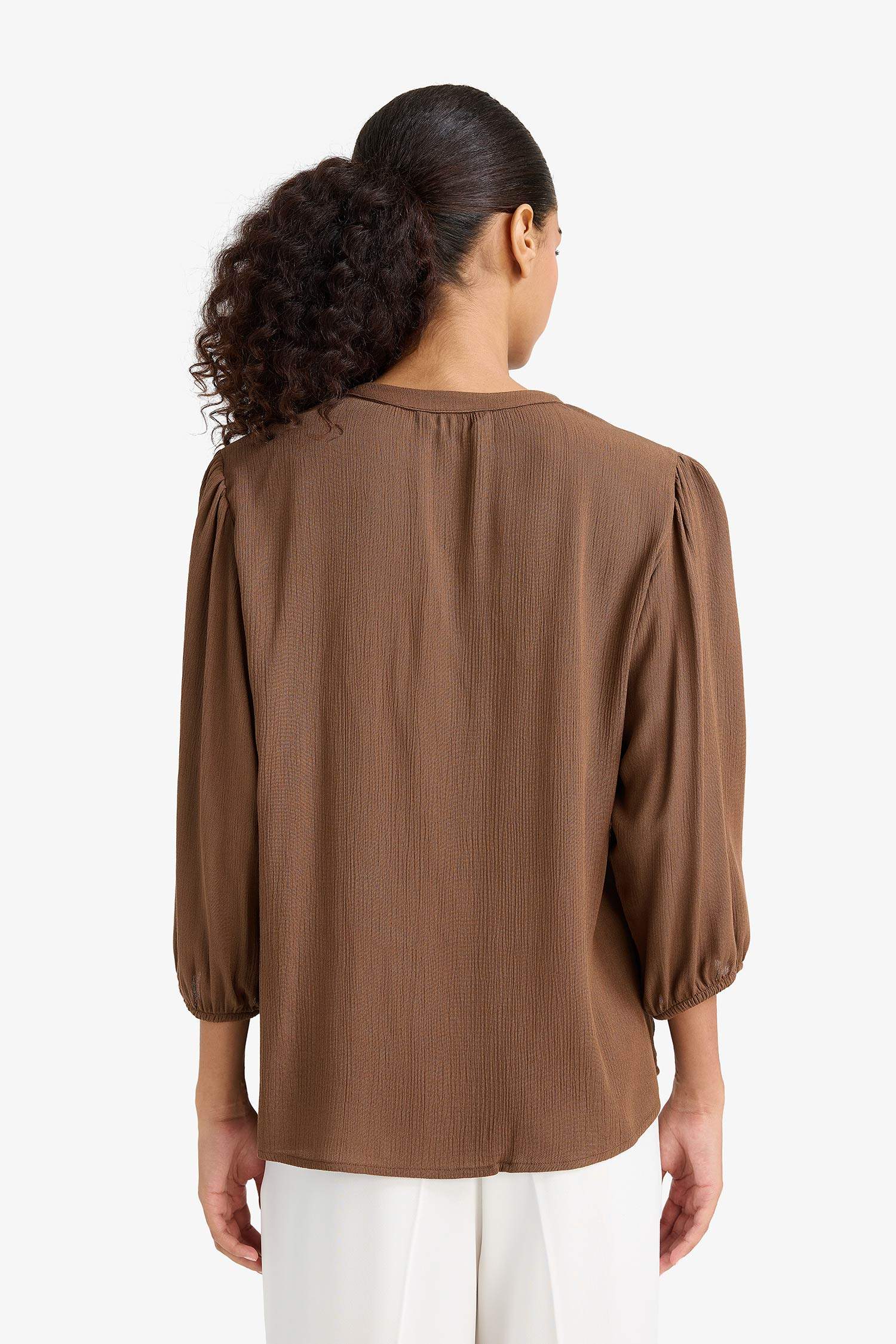 Regular Fit Long Sleeve Blouse