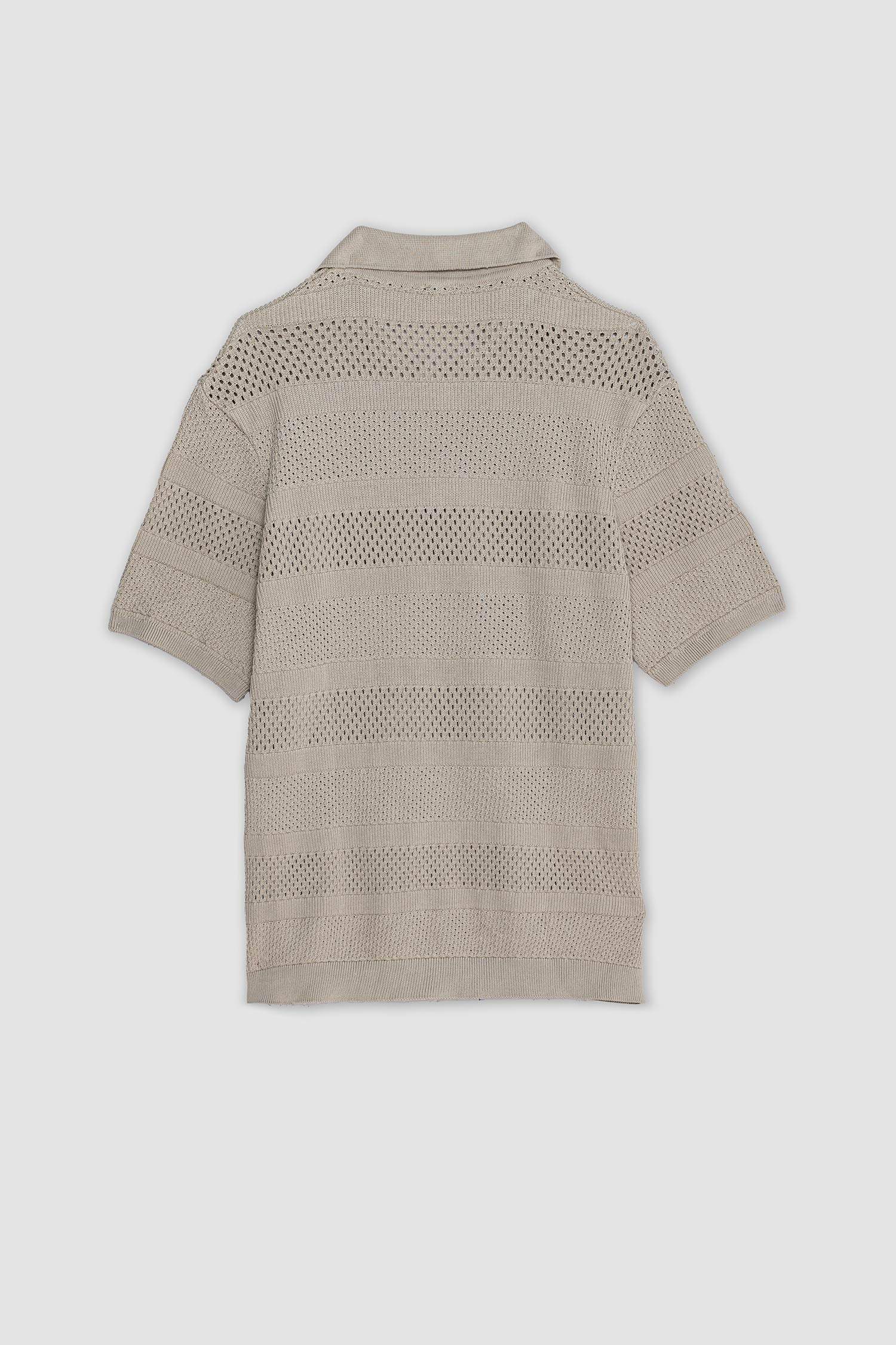 Standard Fit Polo Collar Knitwear Polo T-Shirt