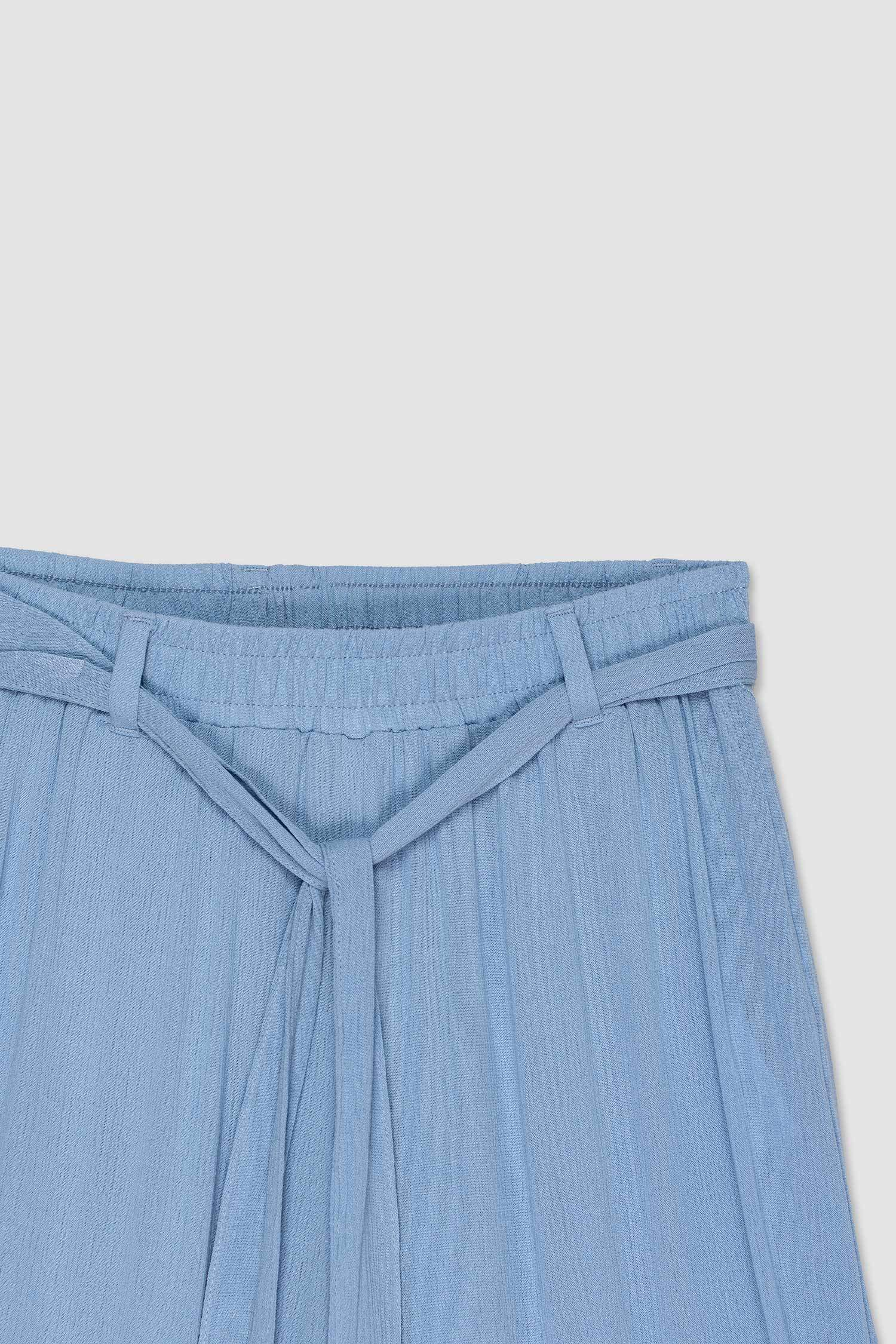 بنطلون كابري كولوت فيت بخصر مطاطي برجل عادية