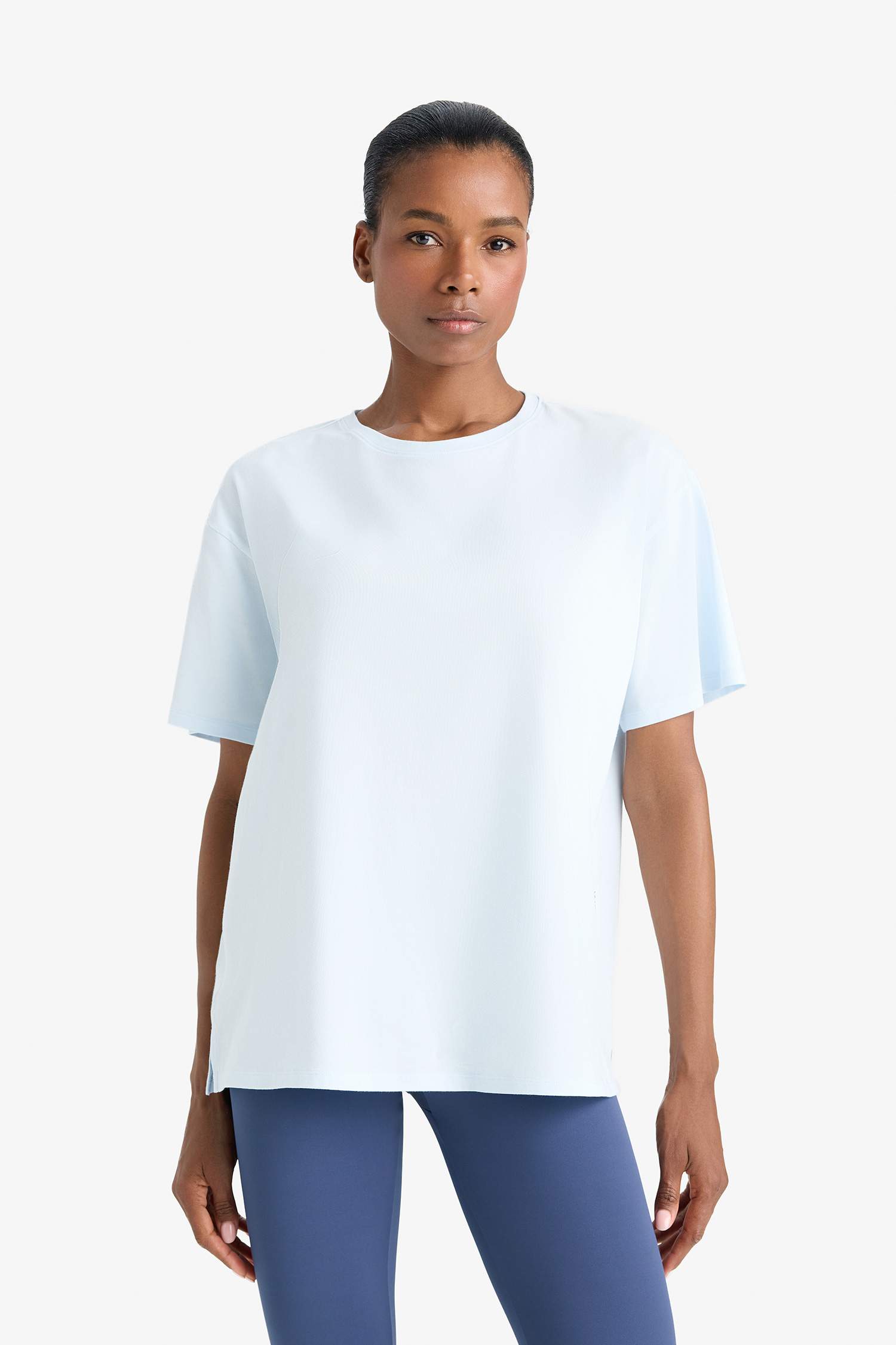 DeFactoFit Comfort Fit Bisiklet Yaka Sporcu Kısa Kollu Tişört