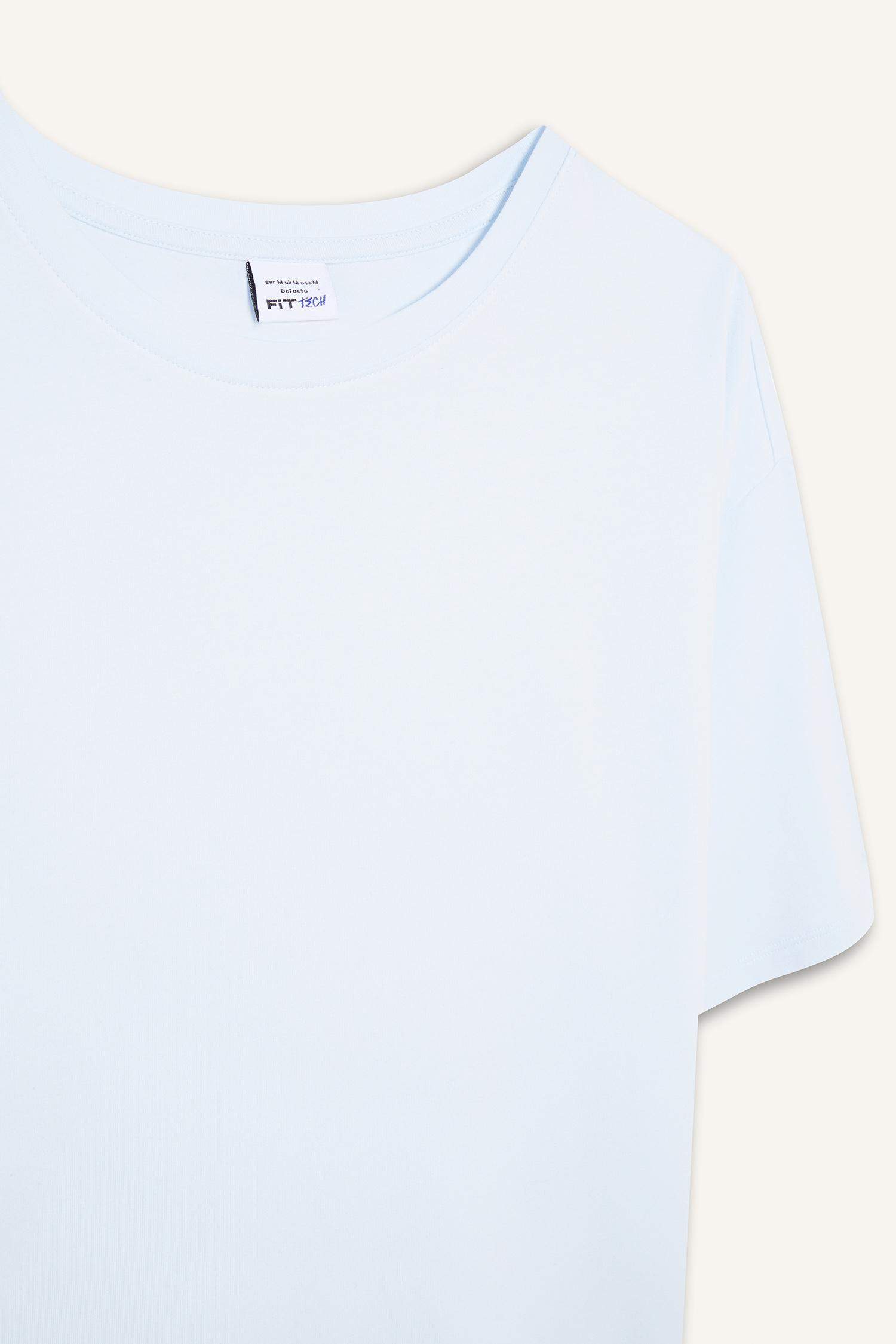 DeFactoFit Comfort Fit Bisiklet Yaka Sporcu Kısa Kollu Tişört