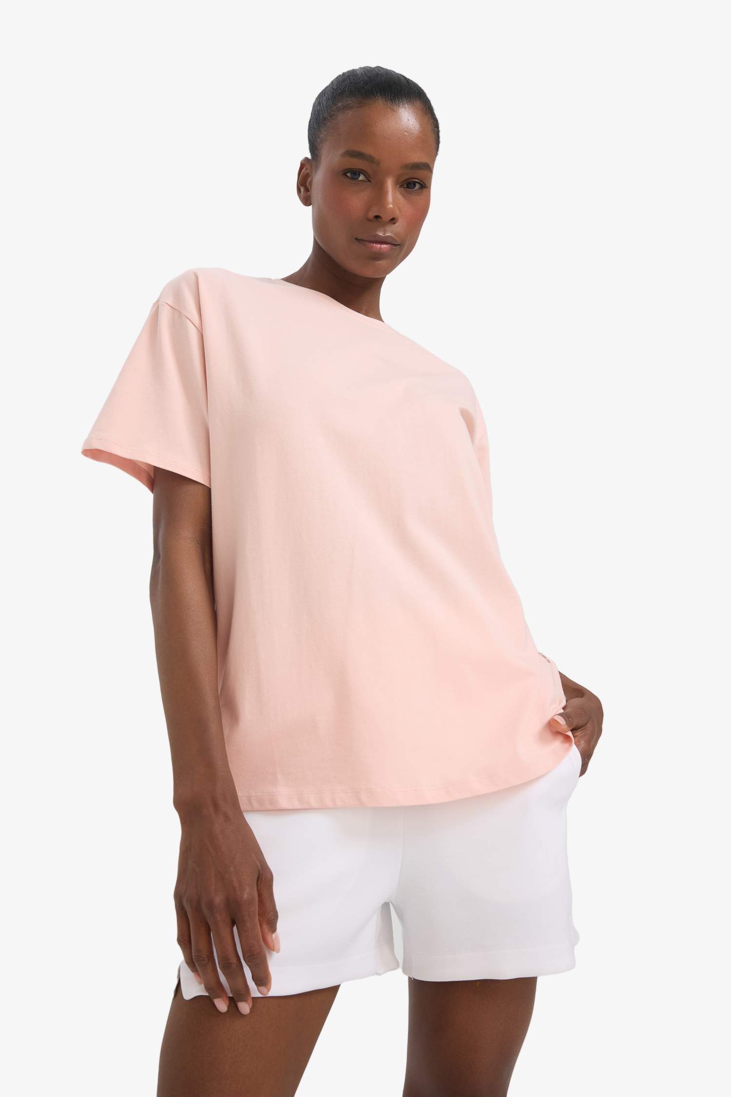 DeFactoFit Comfort Fit Bisiklet Yaka Sporcu Kısa Kollu Tişört