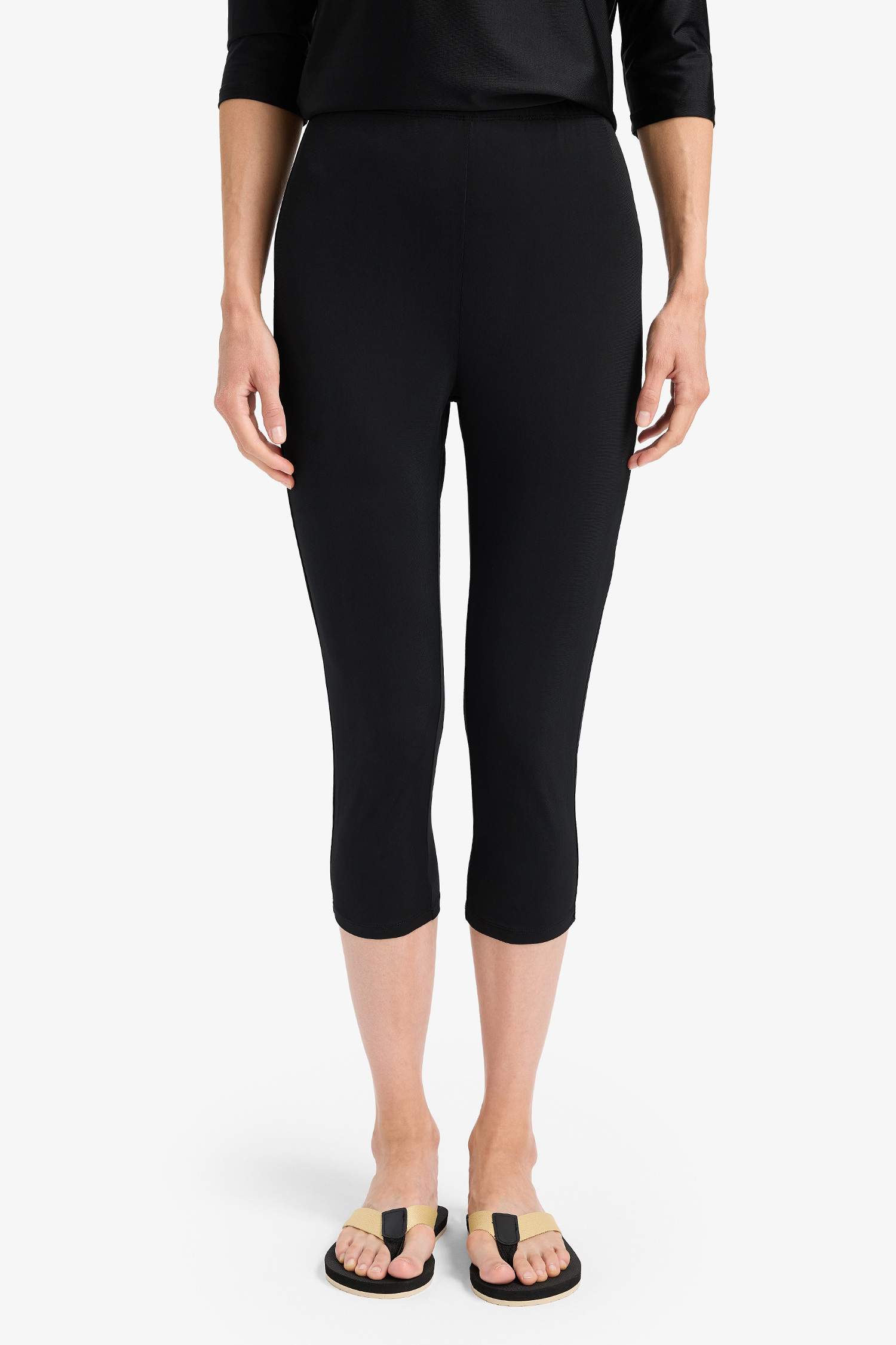 Regular Fit 4'lü Hızlı Kuruyan Burkini Tesettür Basic Düz Mayo Takım