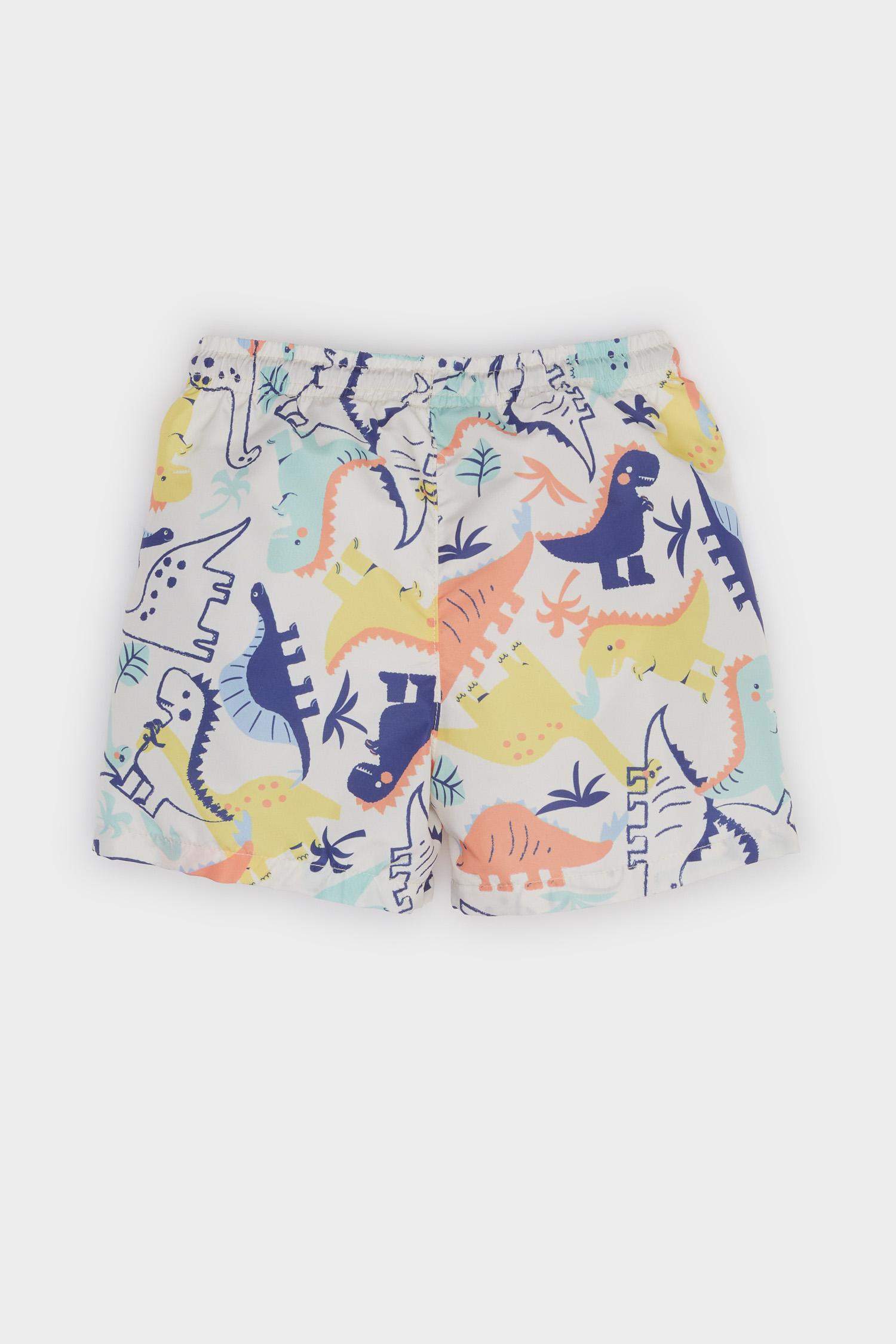 Baby Boy Regular Fit Animal Swim Shorts
