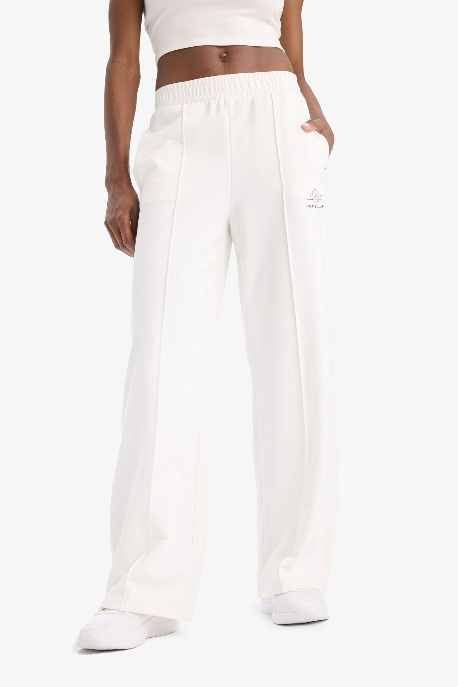 Wide Leg Geniş Paça Çift Cepli Standart Boy Sporcu Pantolon