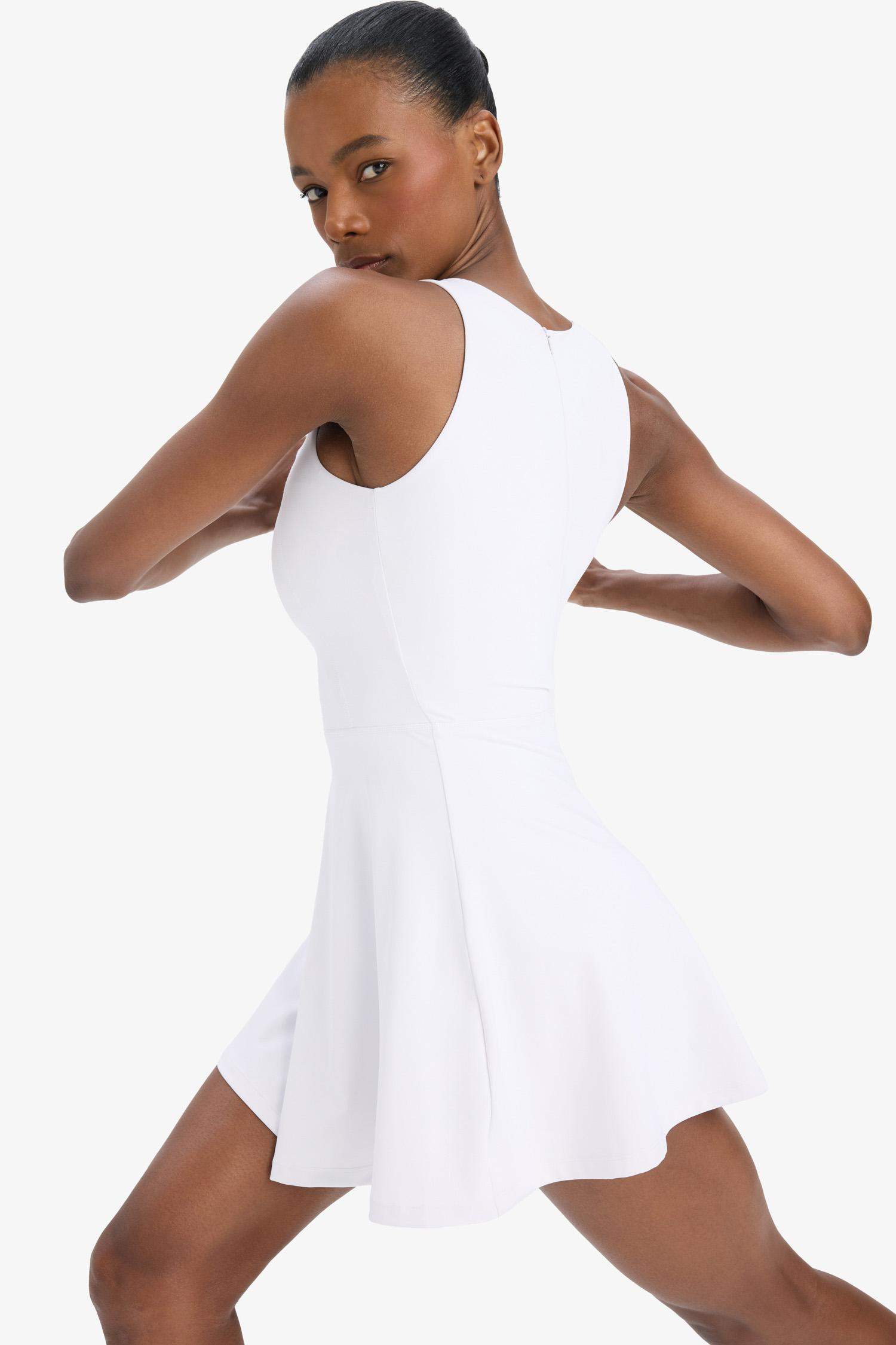 DeFactoFit Standart Fit Kalın Askılı İçi Kısa Taytlı Tenis Elbisesi