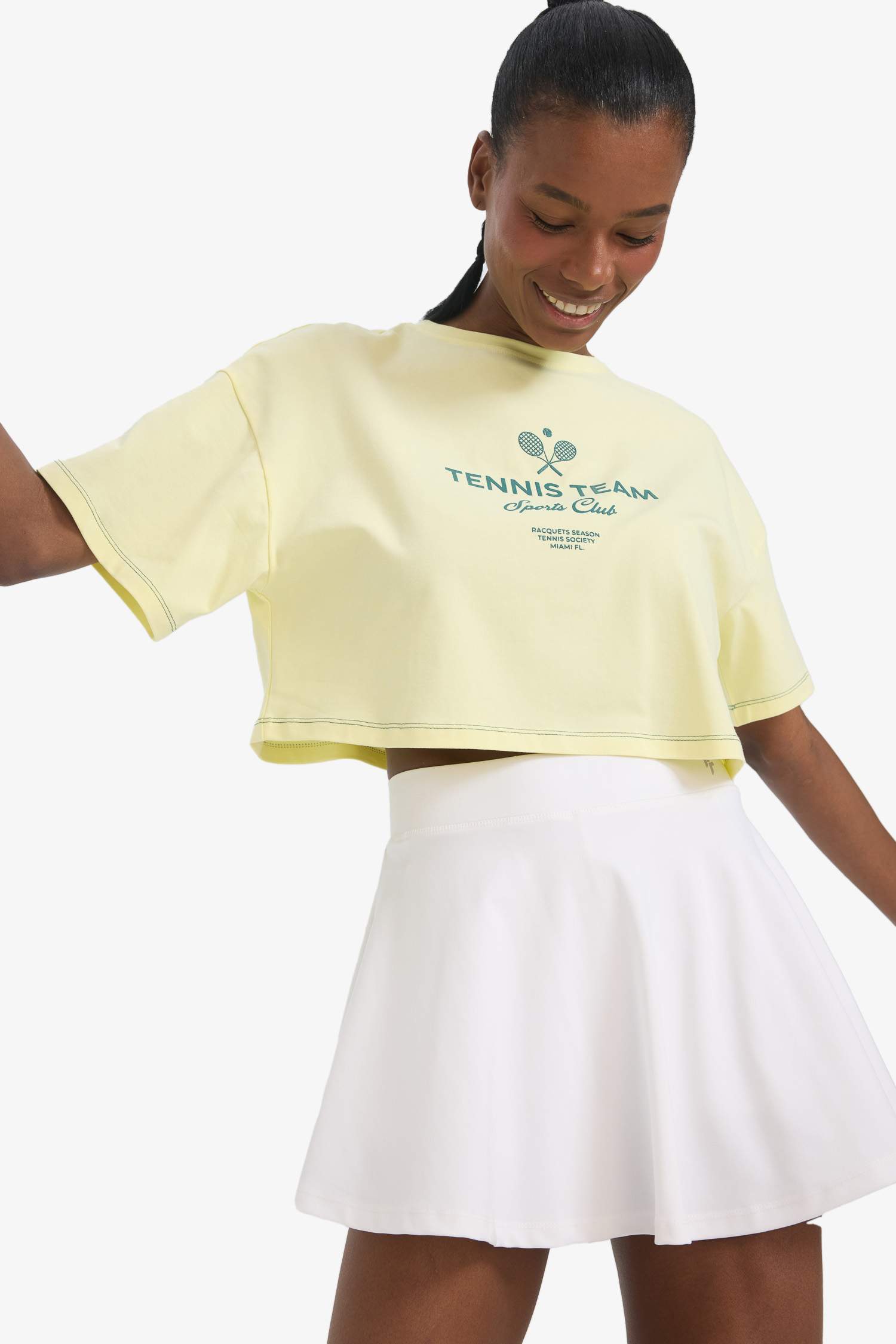 DeFactoFit Oversize Fit Crew Neck Sports T-Shirt