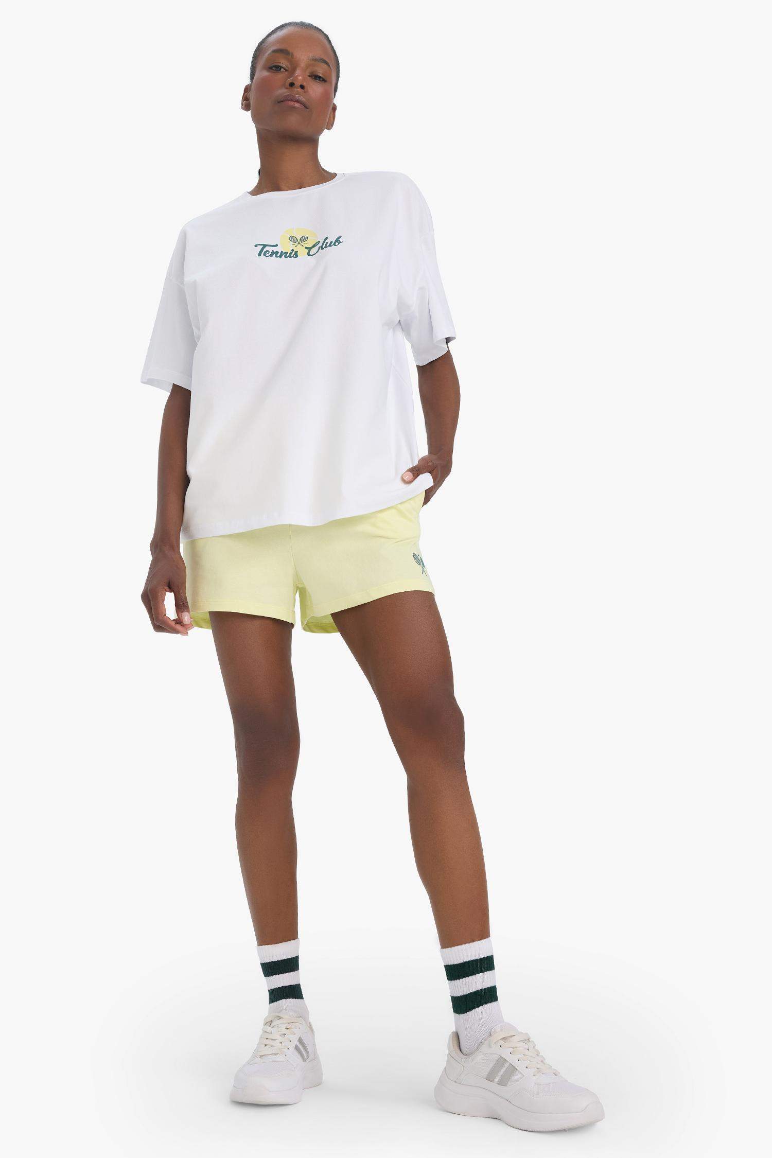 DeFactoFit Standart Fit Sporcu Kısa Paça Şort