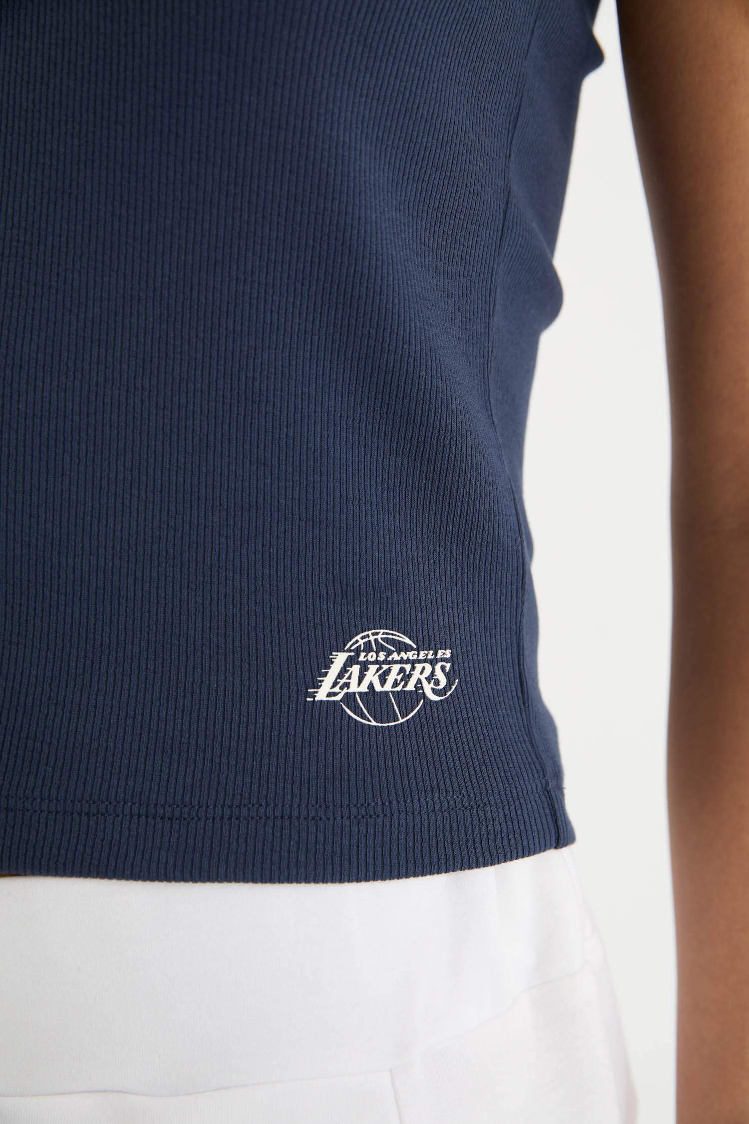 Slim Fit Ribana Sleeveless NBA Los Angeles Lakers Licensed Tank Top