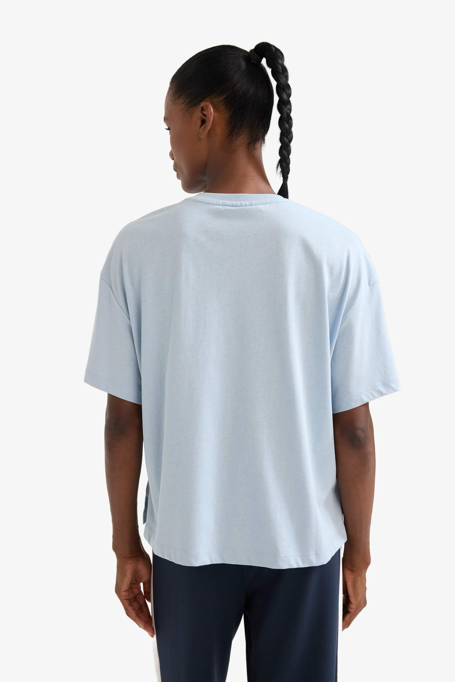 DeFactoFit NBA Boston Celtics Oversize Fit Crew Neck Embroidery T-Shirt