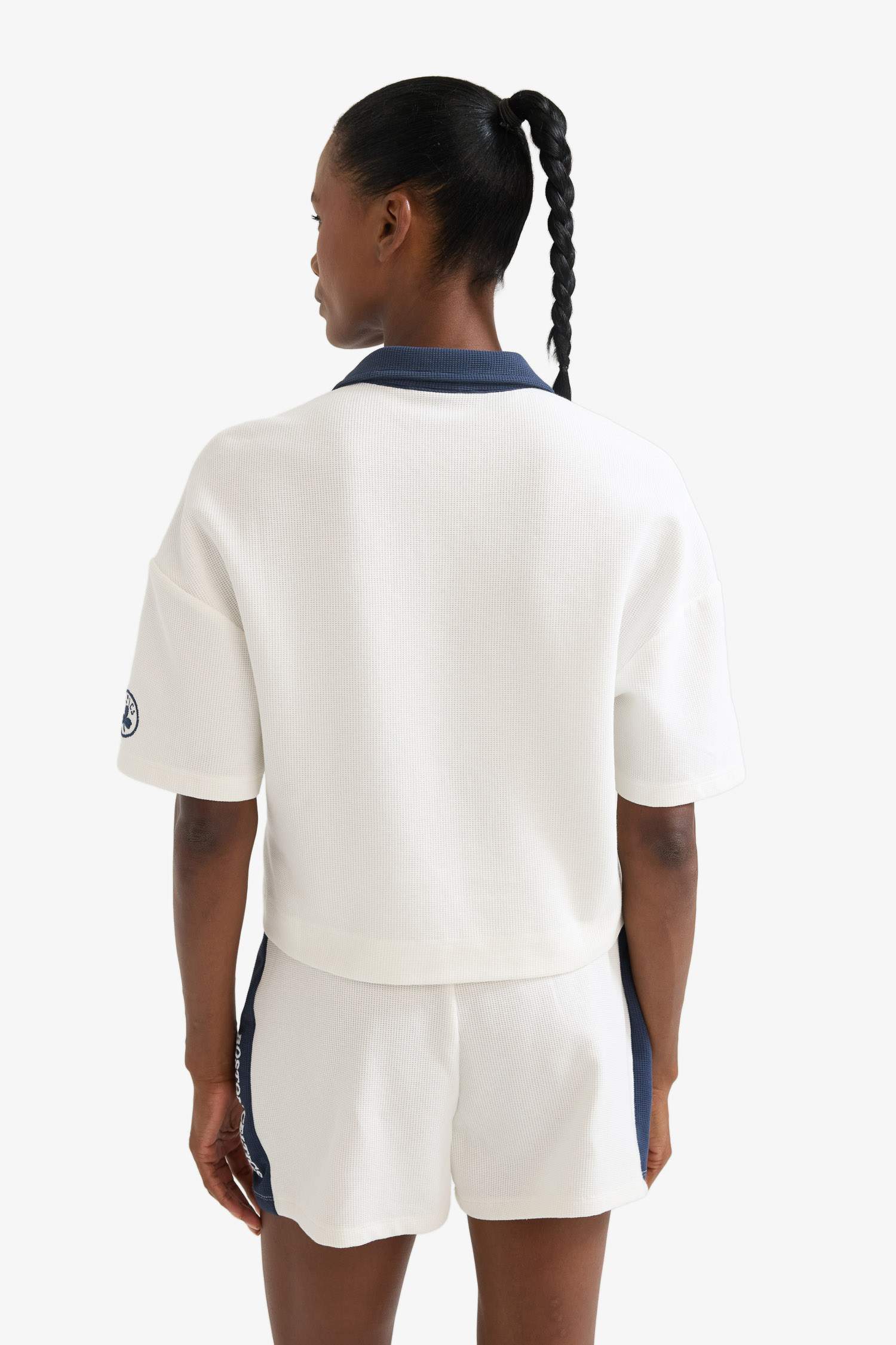 DeFactoFit NBA Boston Celtics Polo Yaka Waffle Kısa Kollu Tişört