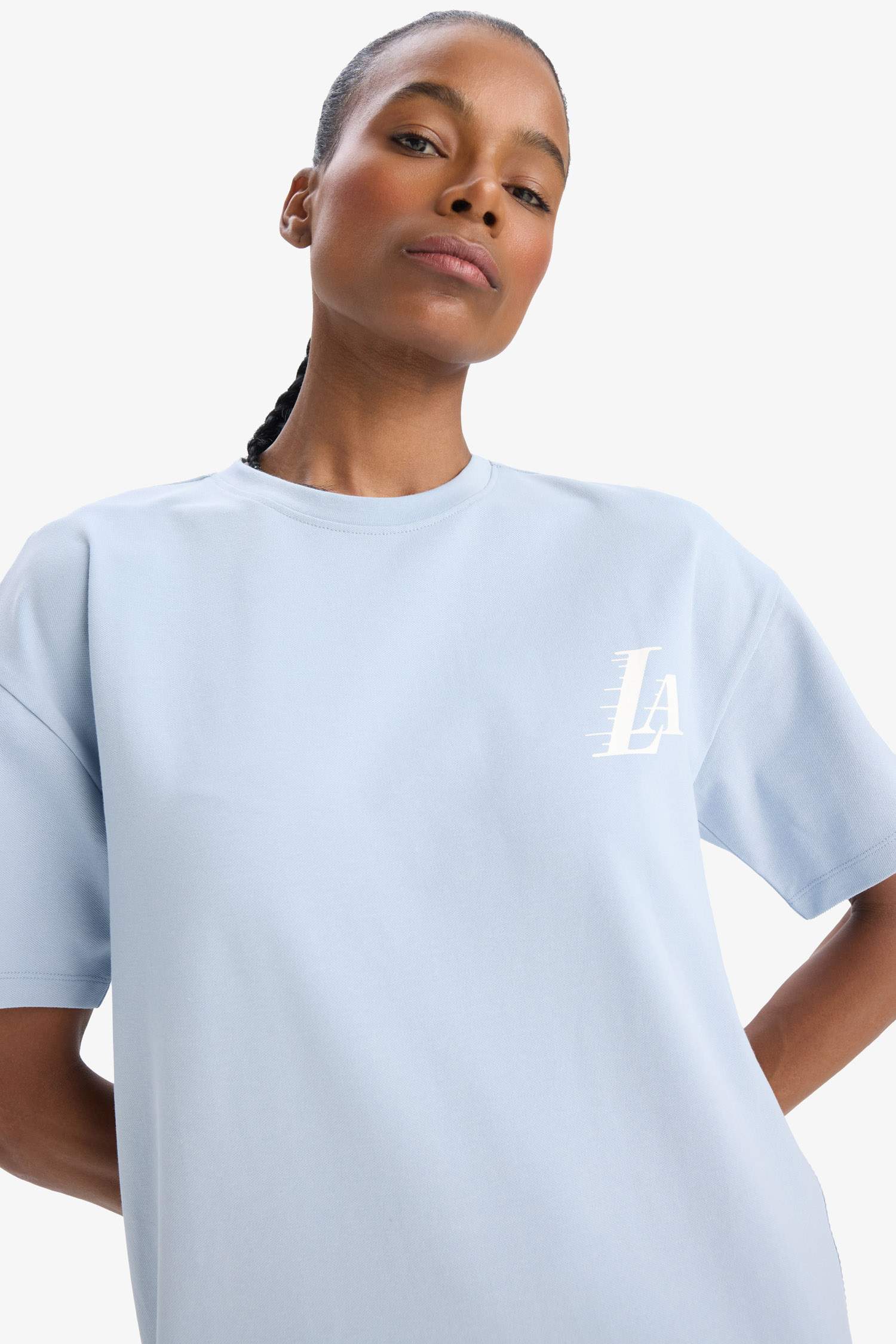 NBA Los Angeles Lakers DeFactoFit Bisiklet Yaka Yırtmaçlı Pike Spor Midi Elbise