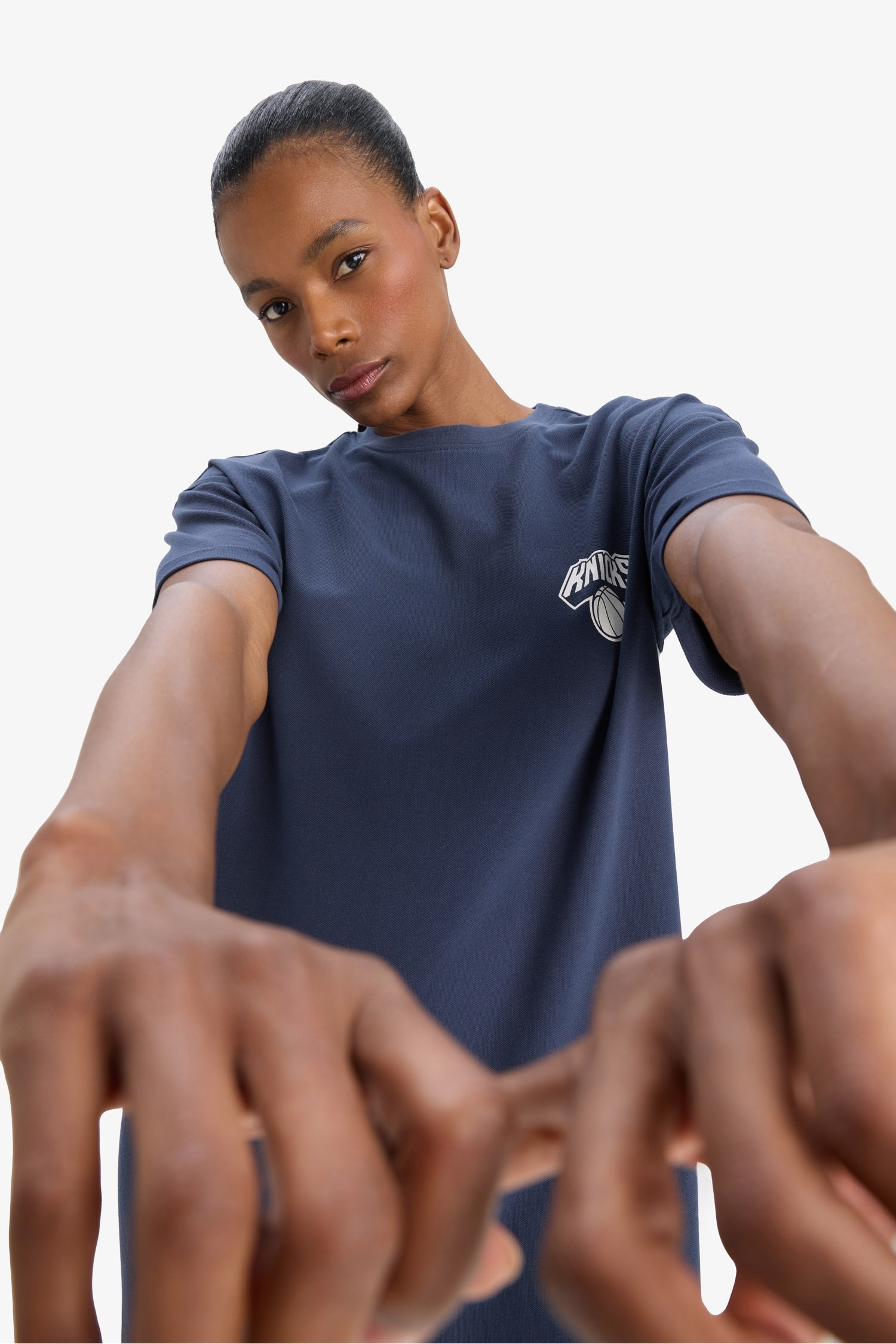 DeFactoFit NBA New York Knicks Kısa Kollu Pike Elbise