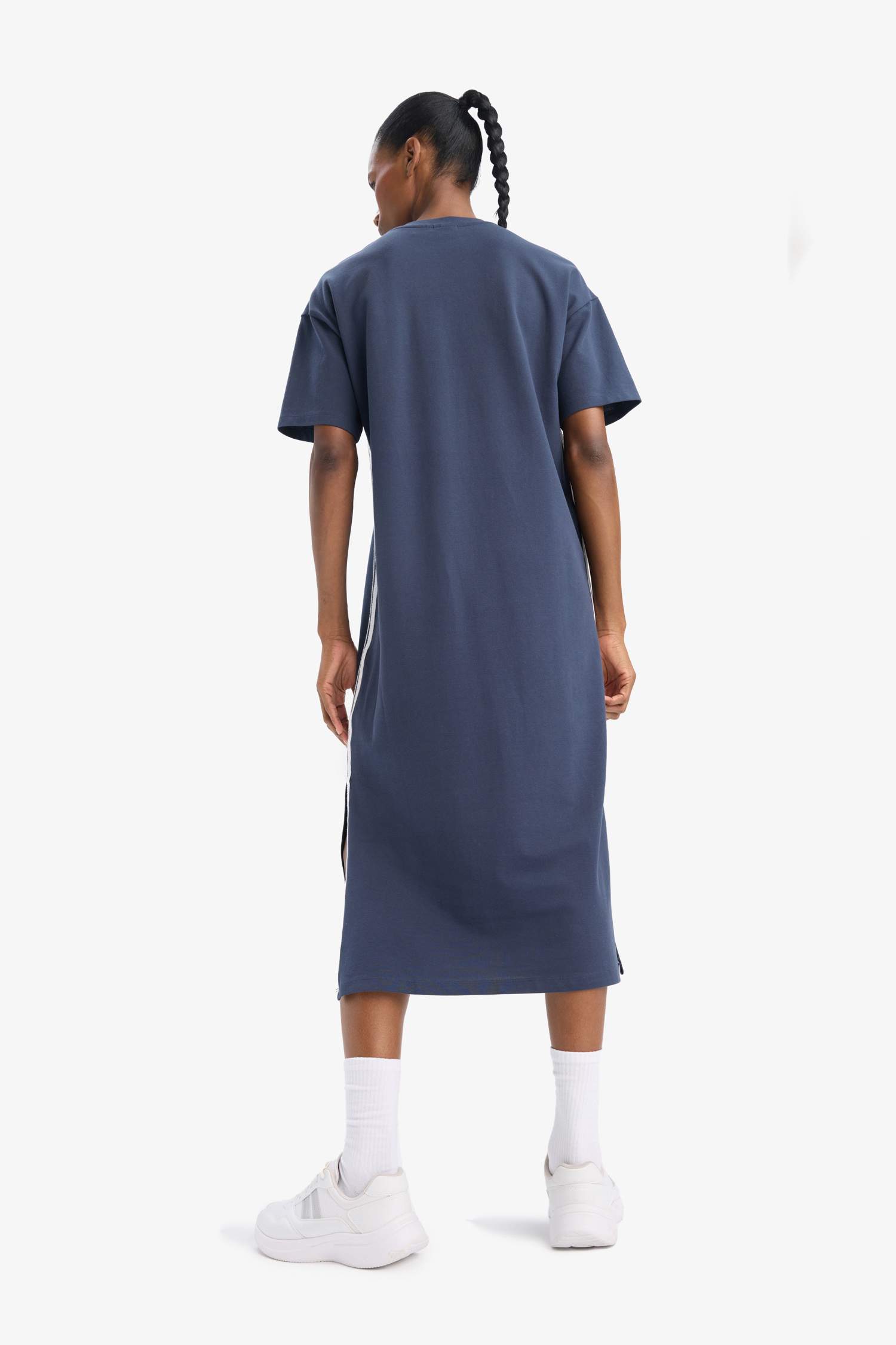 DeFactoFit NBA New York Knicks Kısa Kollu Pike Elbise