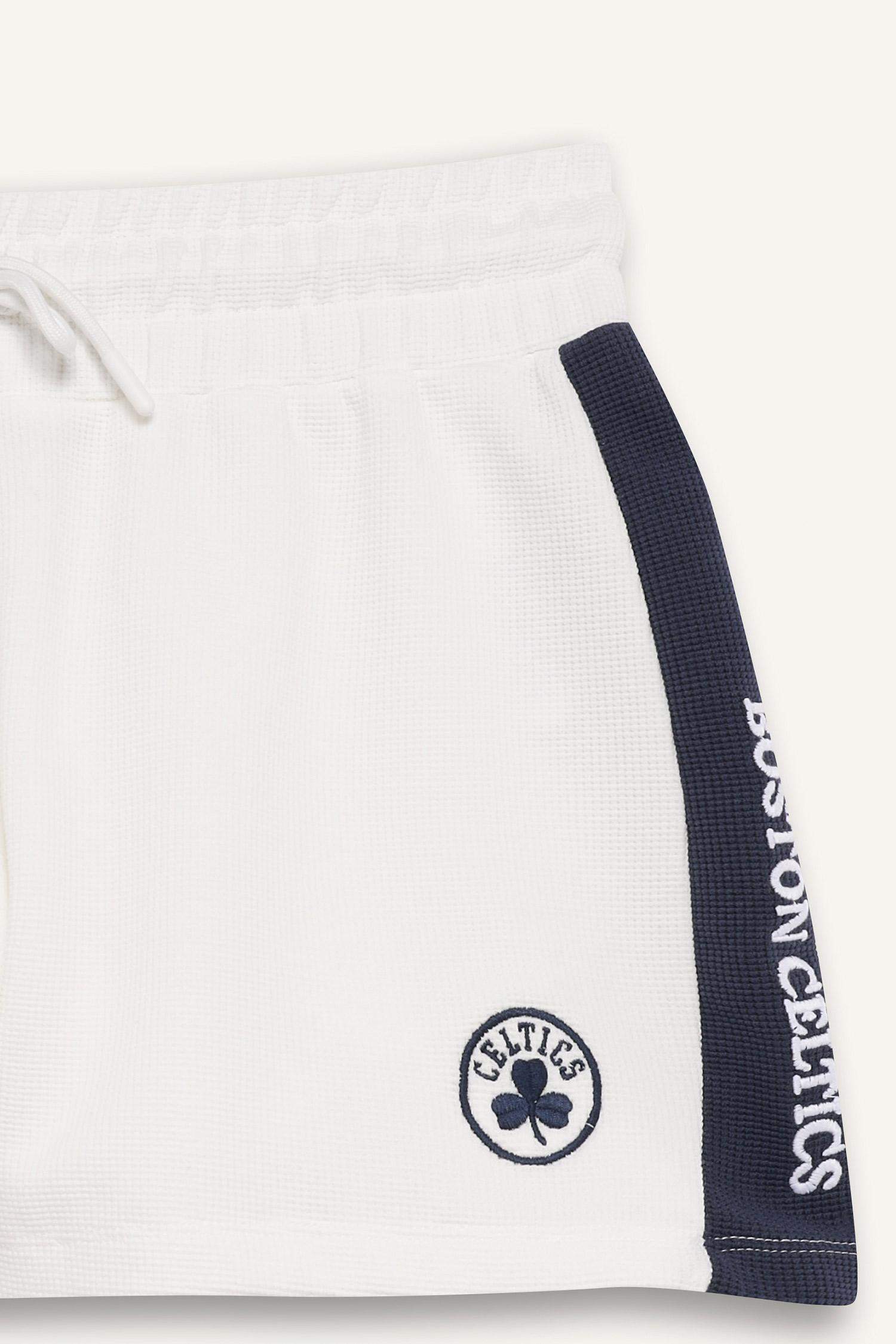 DeFactoFit NBA Boston Celtics Standard Fit Waffle Shorts