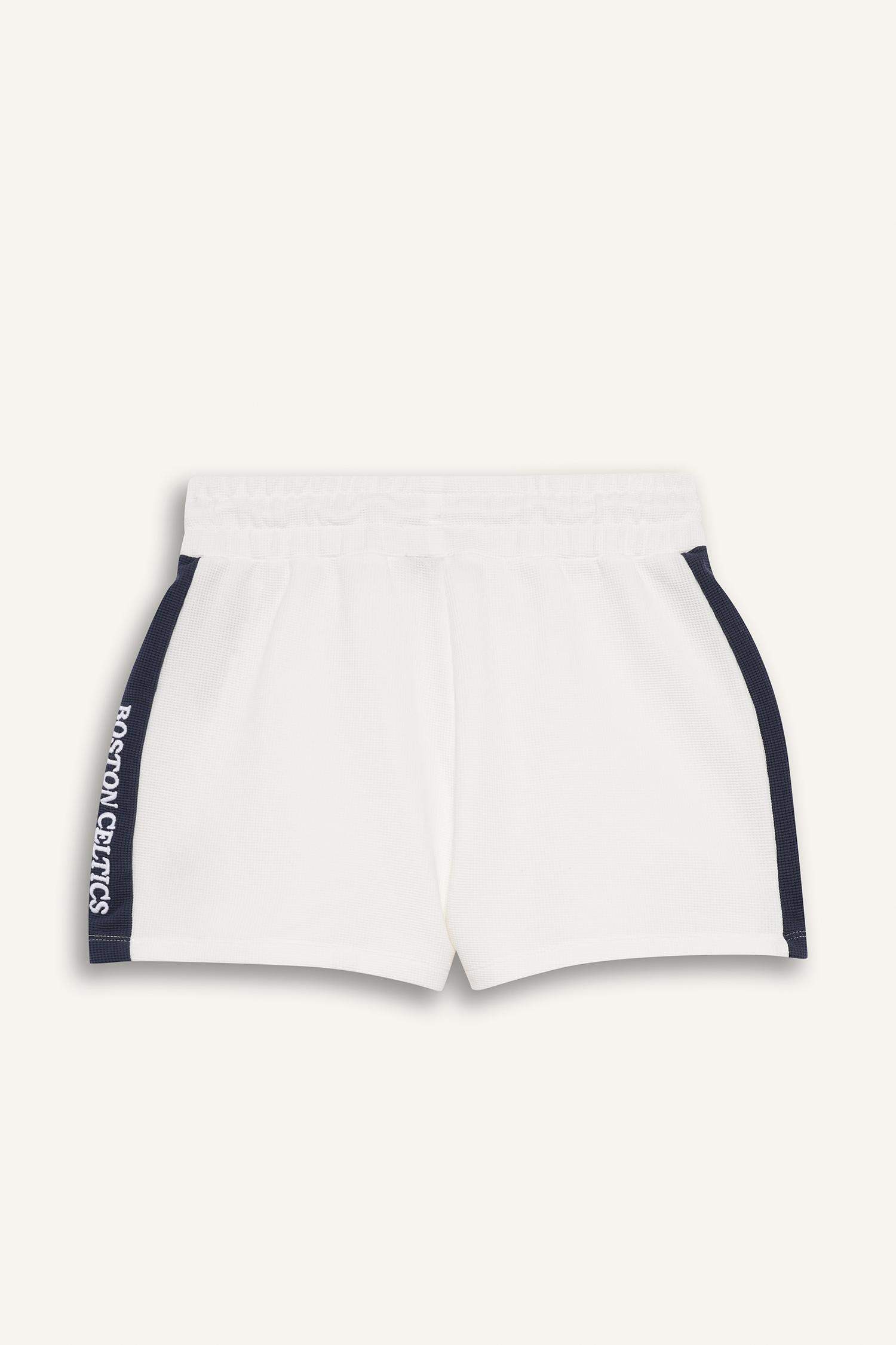 DeFactoFit NBA Boston Celtics Standard Fit Waffle Shorts