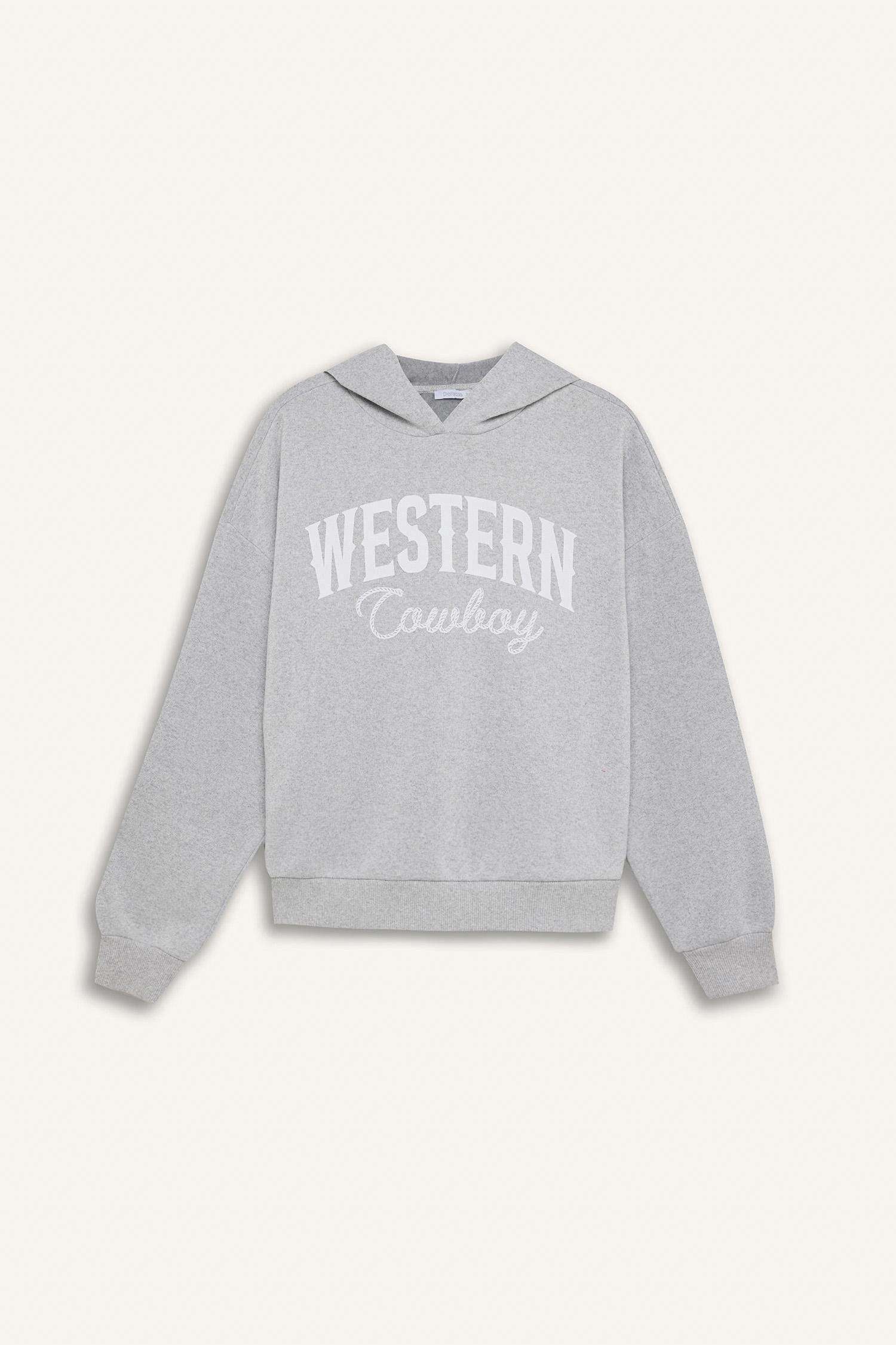 سويت شيرت اوفر سايز تقيل بغطاء للرأس