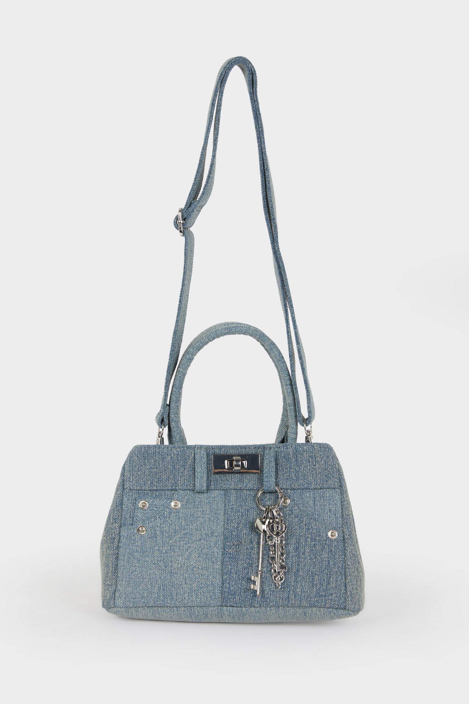 Woman Jean Look Shoulder Bag