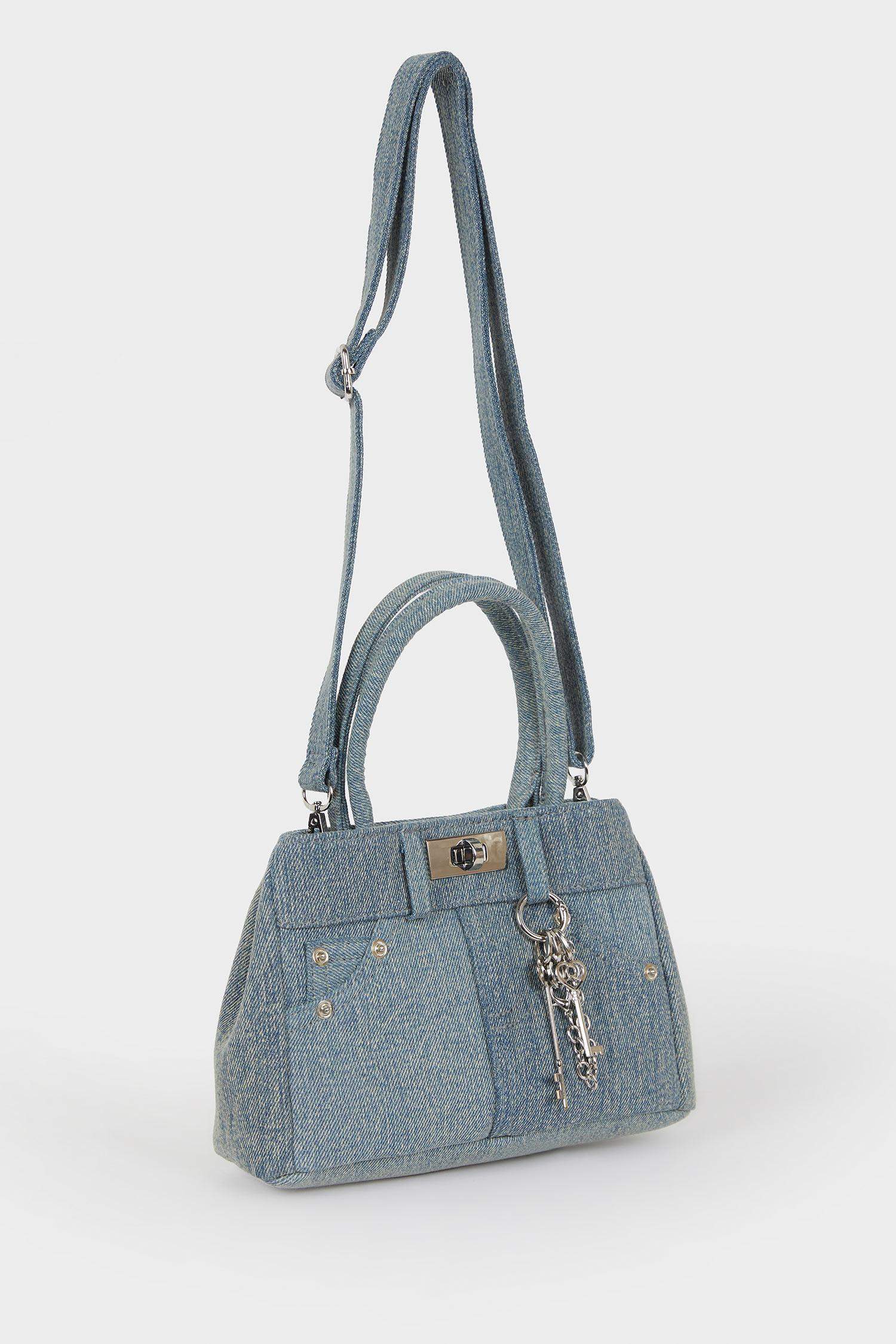 Woman Jean Look Shoulder Bag